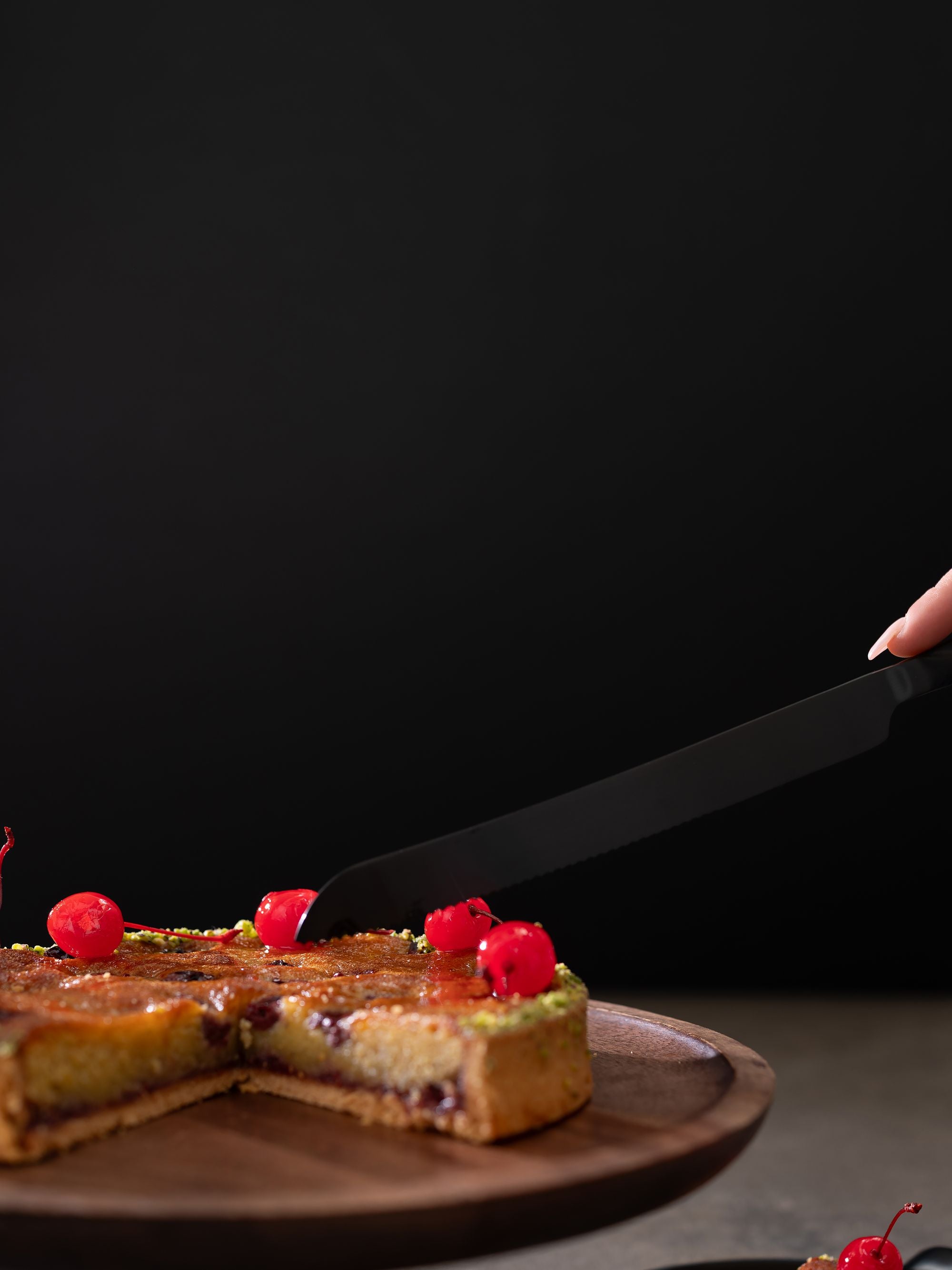 Splayd Black Cake Knife & Cake Server Set 2 Piece