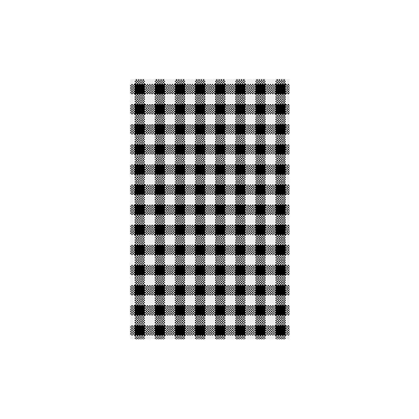 Moda Greaseproof Paper - Gingham - Black & White (190x310mm Pack of 200 Sheets - Black Gingham)