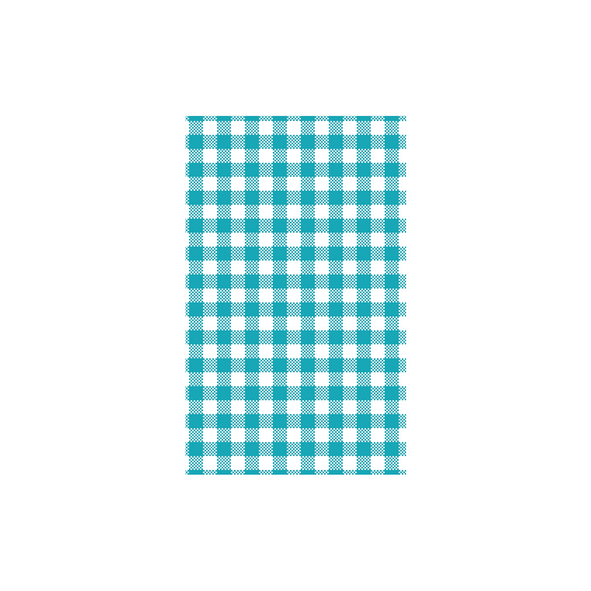 Moda Greaseproof Paper - Gingham - Teal & White (190x310mm Pack of 200 Sheets - Teal Gingham)