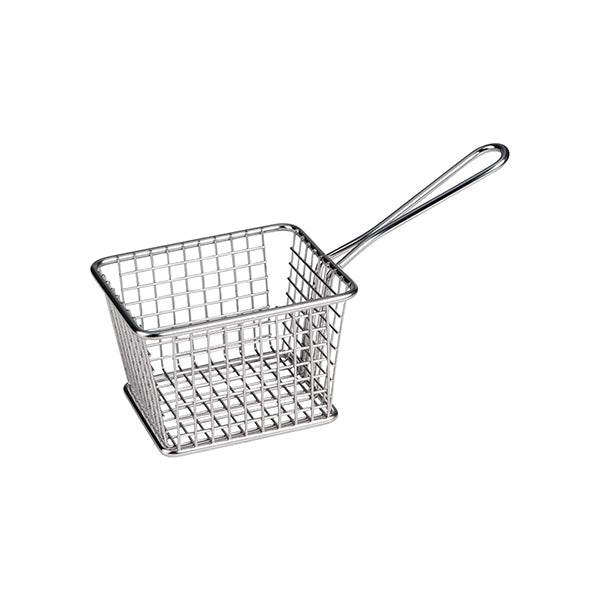 Athena Rectangular Service Basket (118x98x78mm 225mm - Stainless Steel)