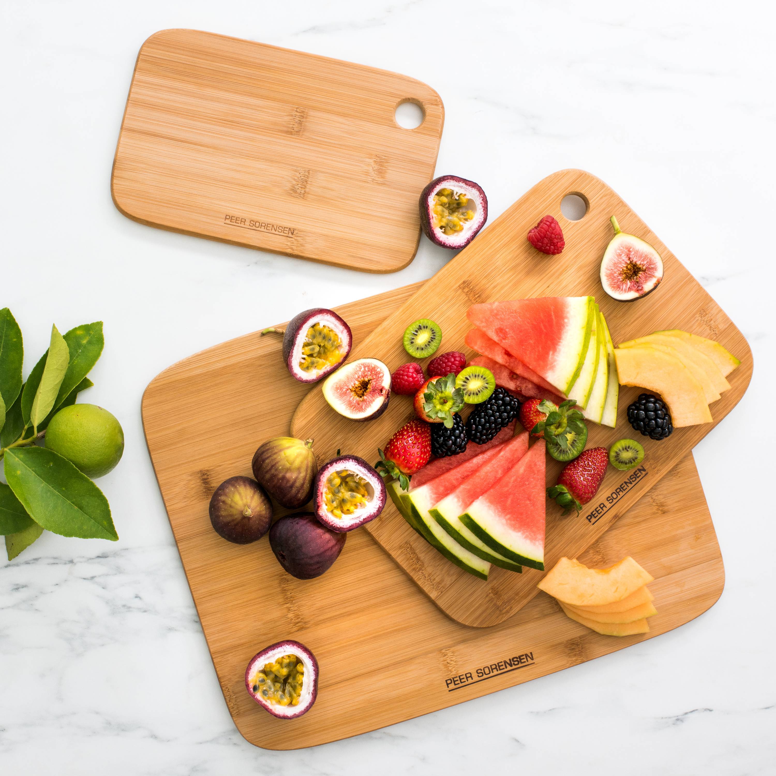 Peer Sorensen Long Grain Board Set of 3 23x15cm 30x22cm 38x30cm - Bamboo