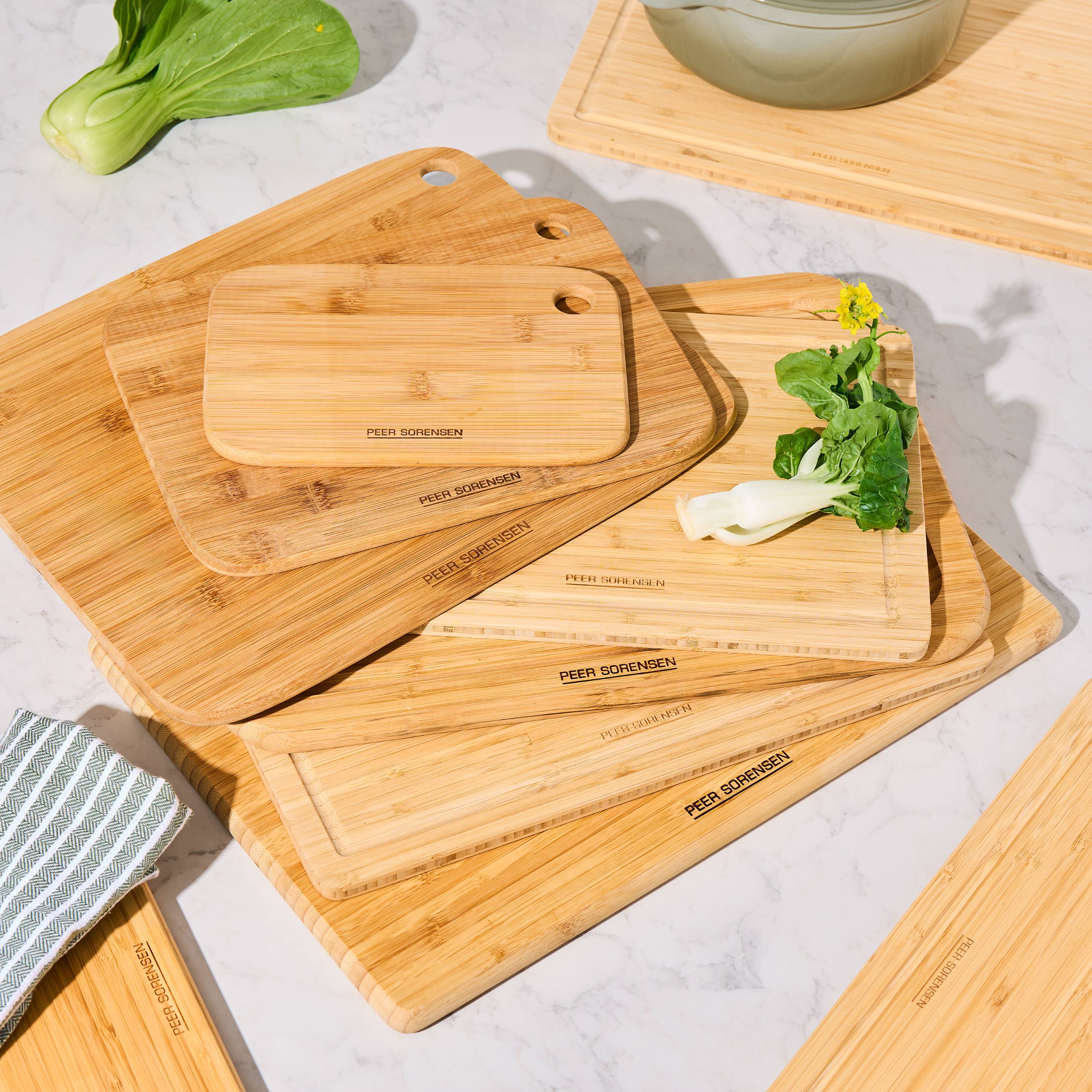 Peer Sorensen Long Grain Board Set of 3 23x15cm 30x22cm 38x30cm - Bamboo