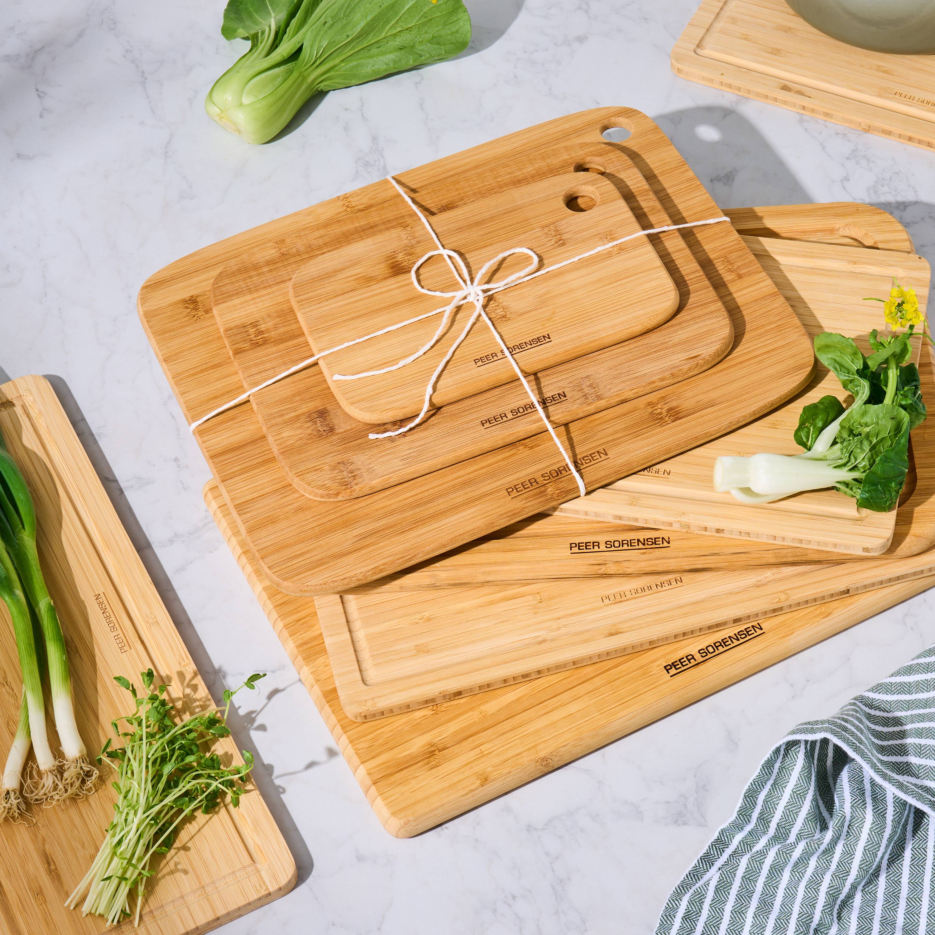Peer Sorensen Long Grain Board Set of 3 23x15cm 30x22cm 38x30cm - Bamboo