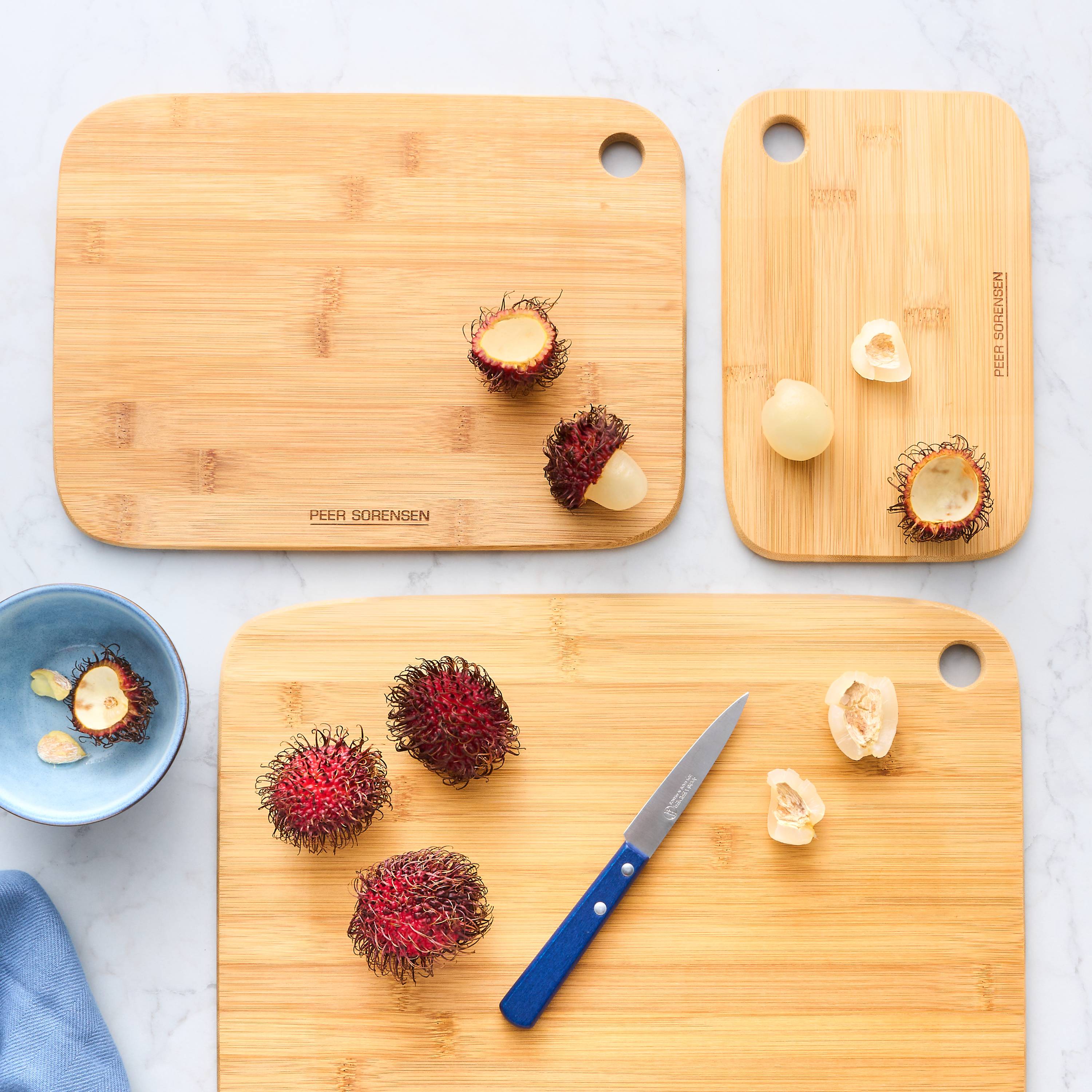 Peer Sorensen Long Grain Board Set of 3 23x15cm 30x22cm 38x30cm - Bamboo