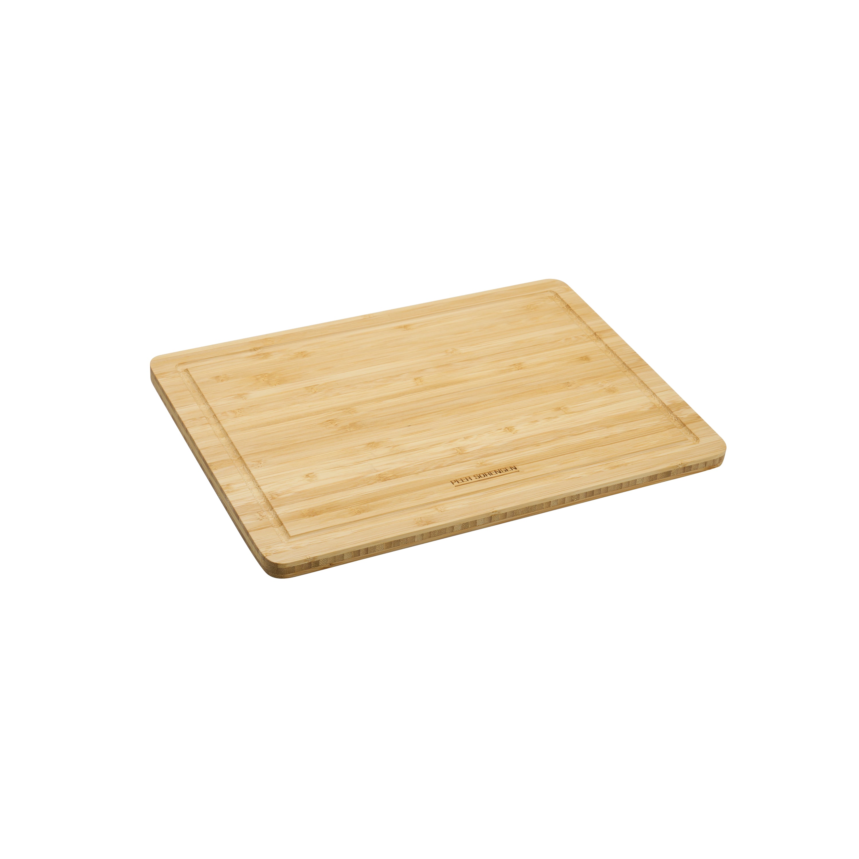 Peer Sorensen Tri-Ply Cutting Board with Juice Groove 33x24x1.2cm - Bamboo