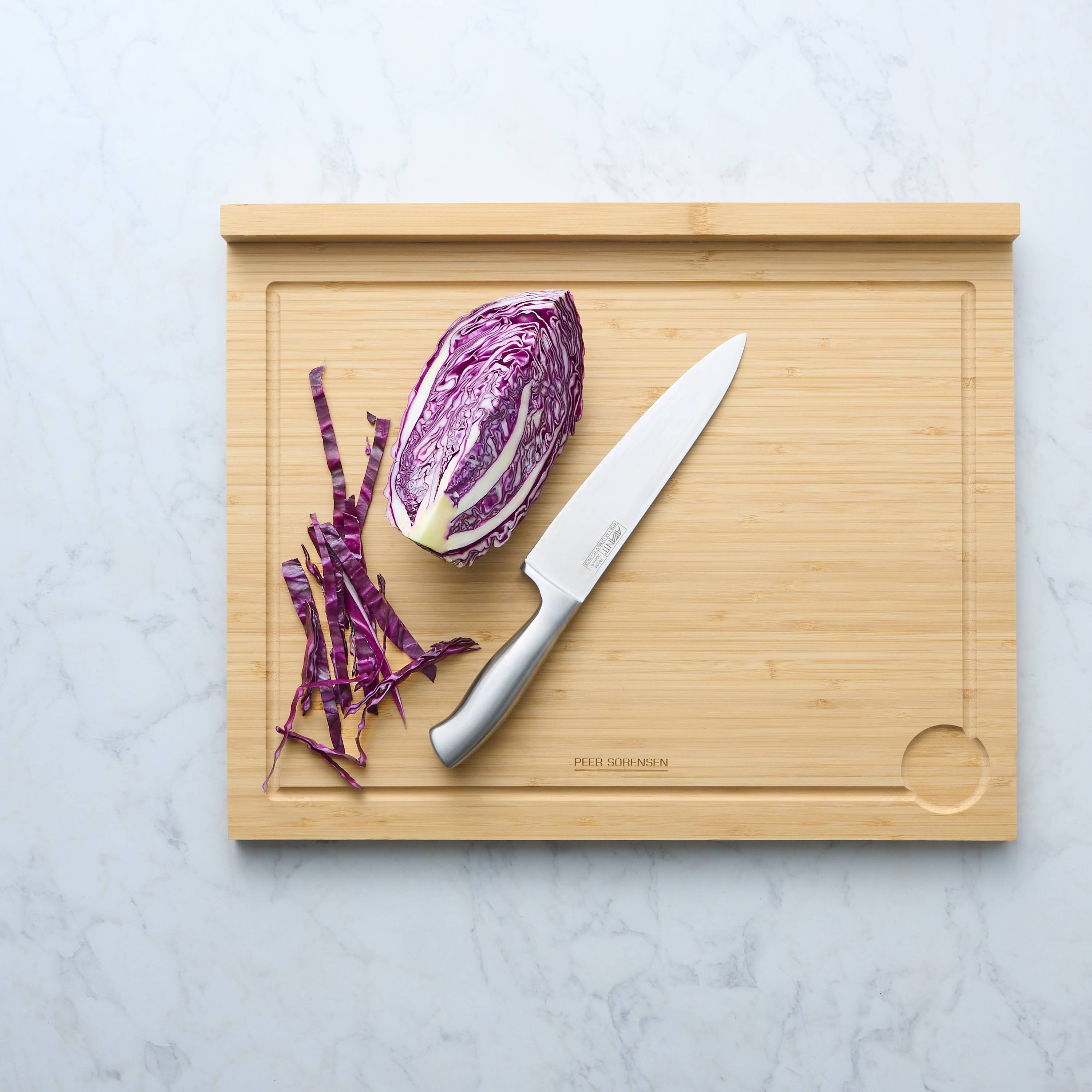 Peer Sorensen Counter Edge Reversible Cutting Board with Juice Groove 50x40x2cm - Bamboo