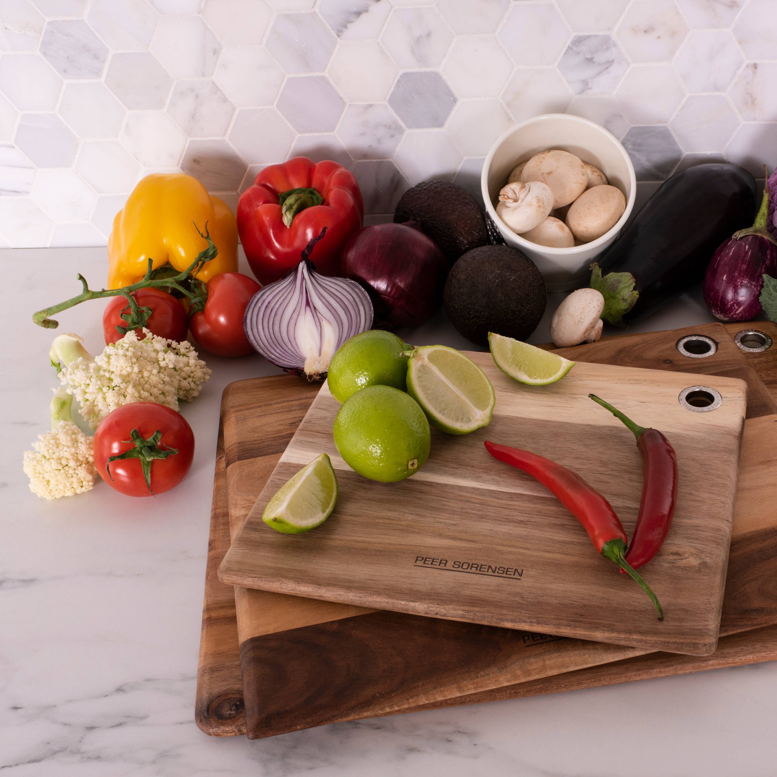 Peer Sorensen Slim Line Cutting Board 27x22.5x1.2cm - Acacia Wood
