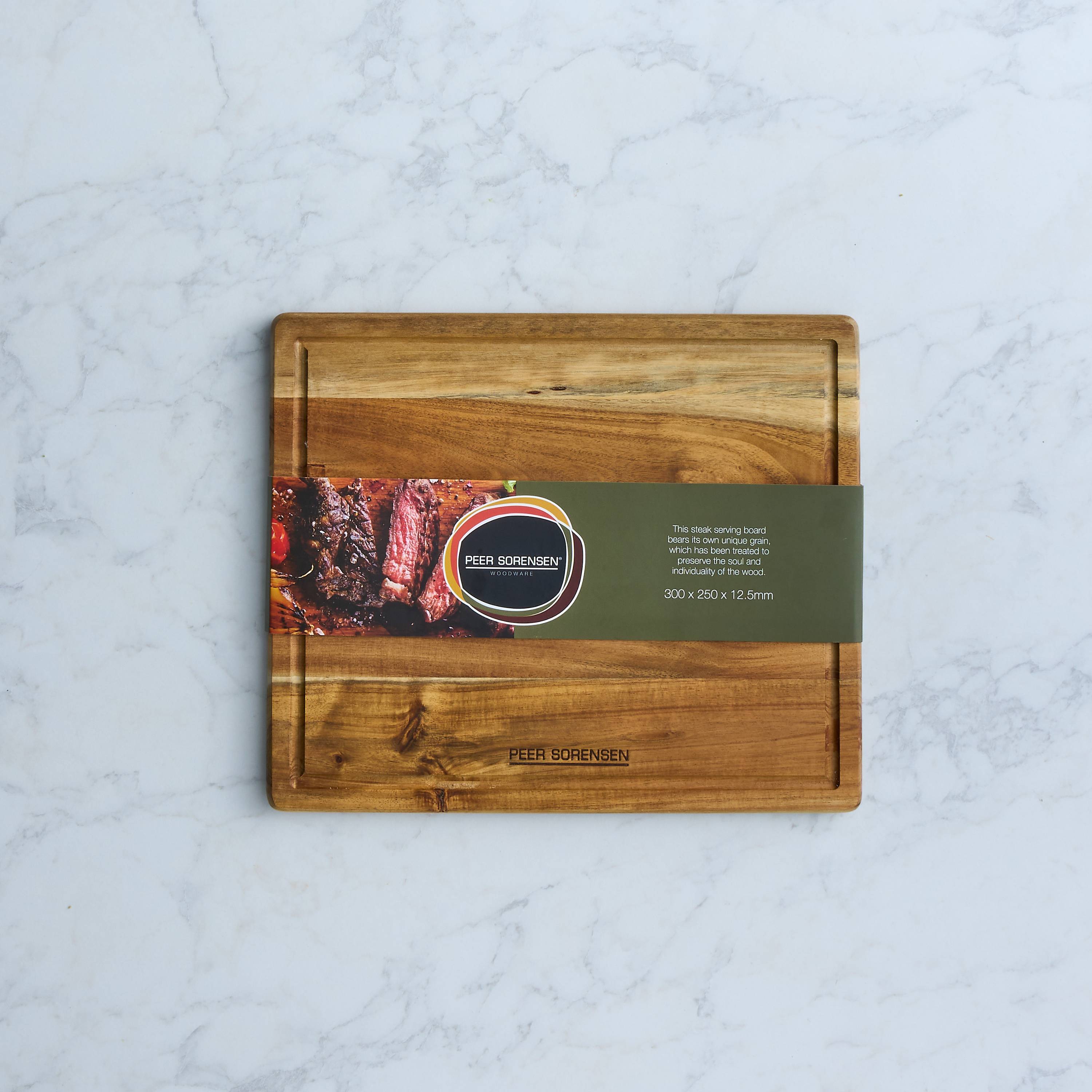 Peer Sorensen Steak Serving Board 30x25x1.2cm - Acacia Wood