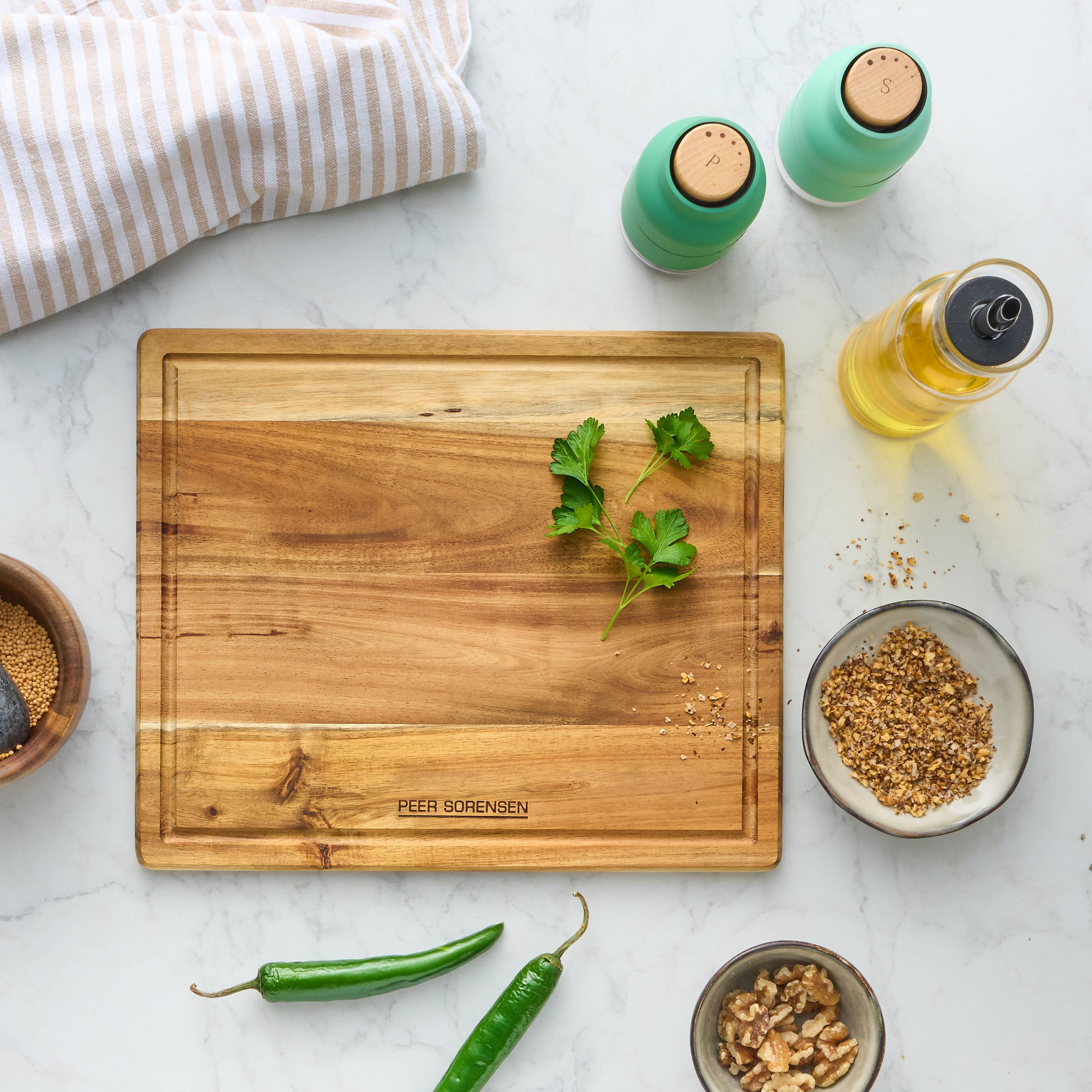 Peer Sorensen Steak Serving Board 30x25x1.2cm - Acacia Wood