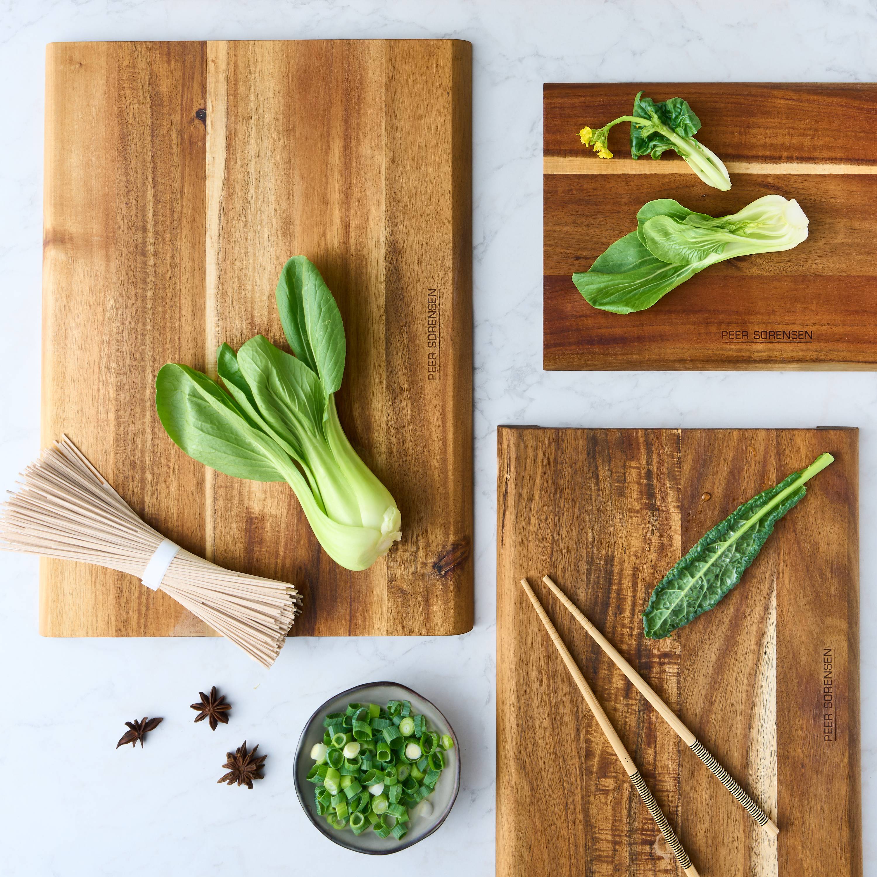 Peer Sorensen Hollowed Handle Cutting Board 40x30x1.8cm - Acacia Wood