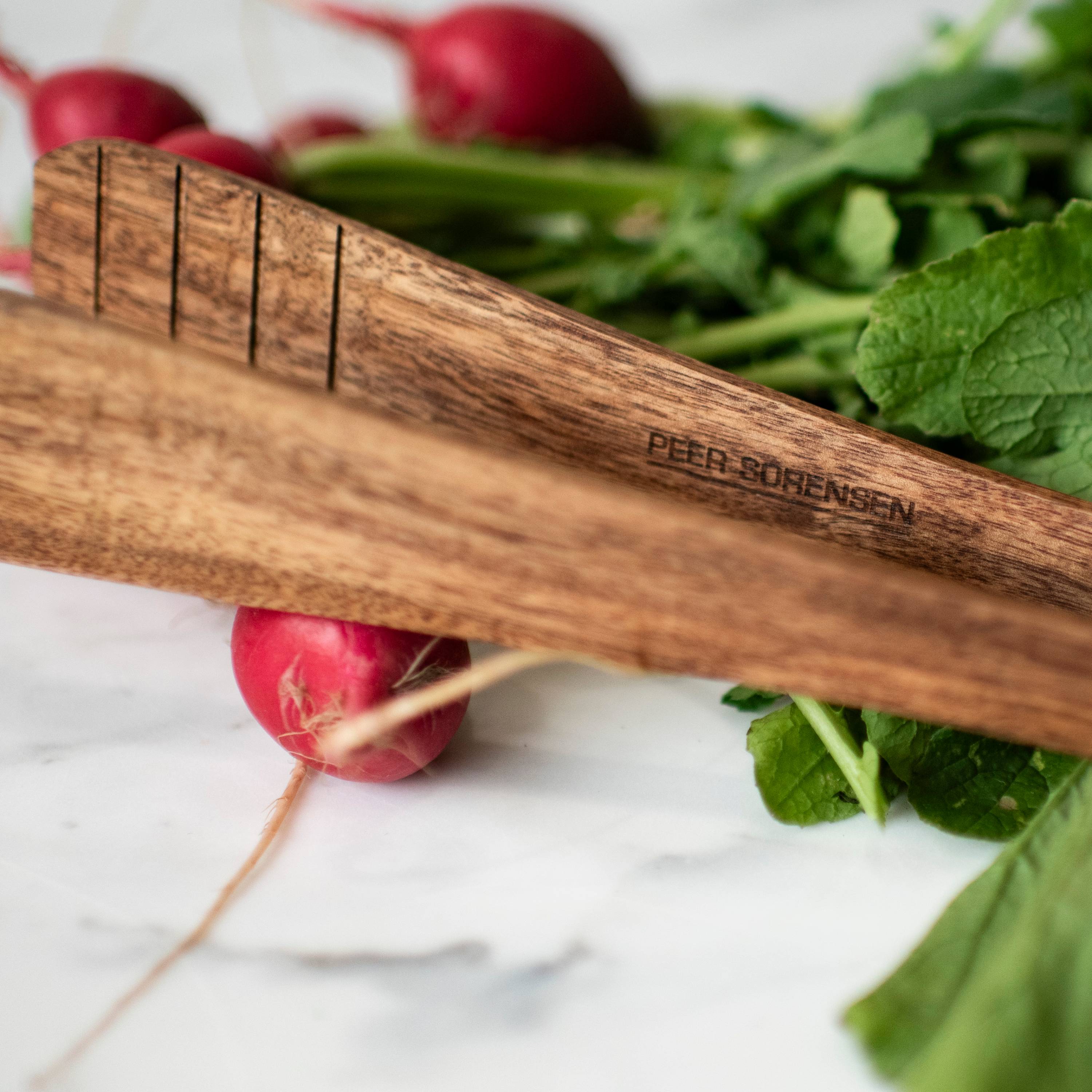 Peer Sorensen Salad Tongs 26cm - Acacia Wood