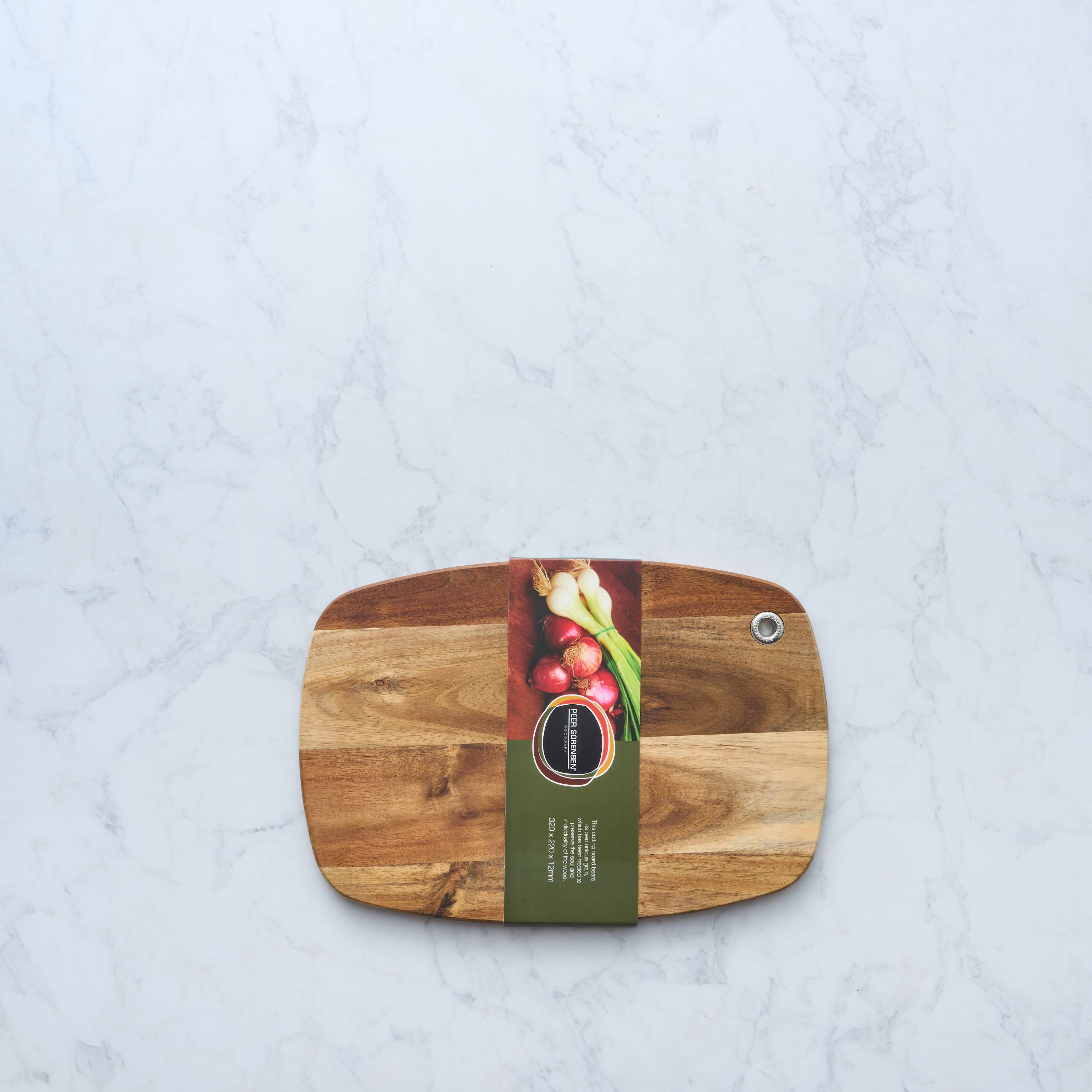 Peer Sorensen Slim Line Rounded Cutting Board 32x22x1.2cm - Acacia Wood