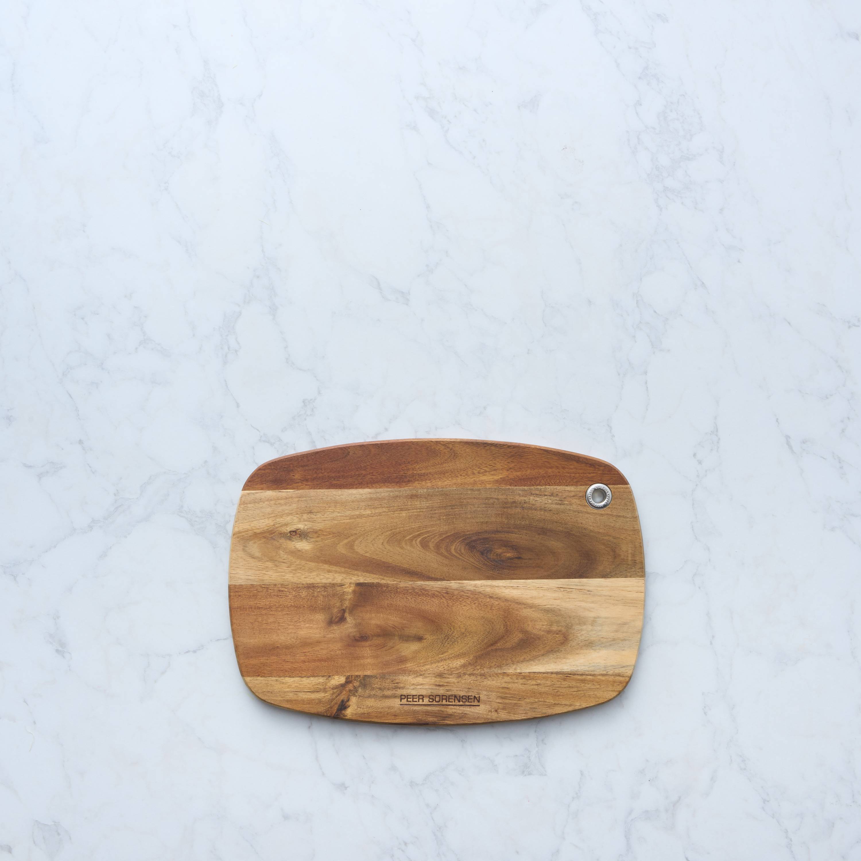 Peer Sorensen Slim Line Rounded Cutting Board 32x22x1.2cm - Acacia Wood