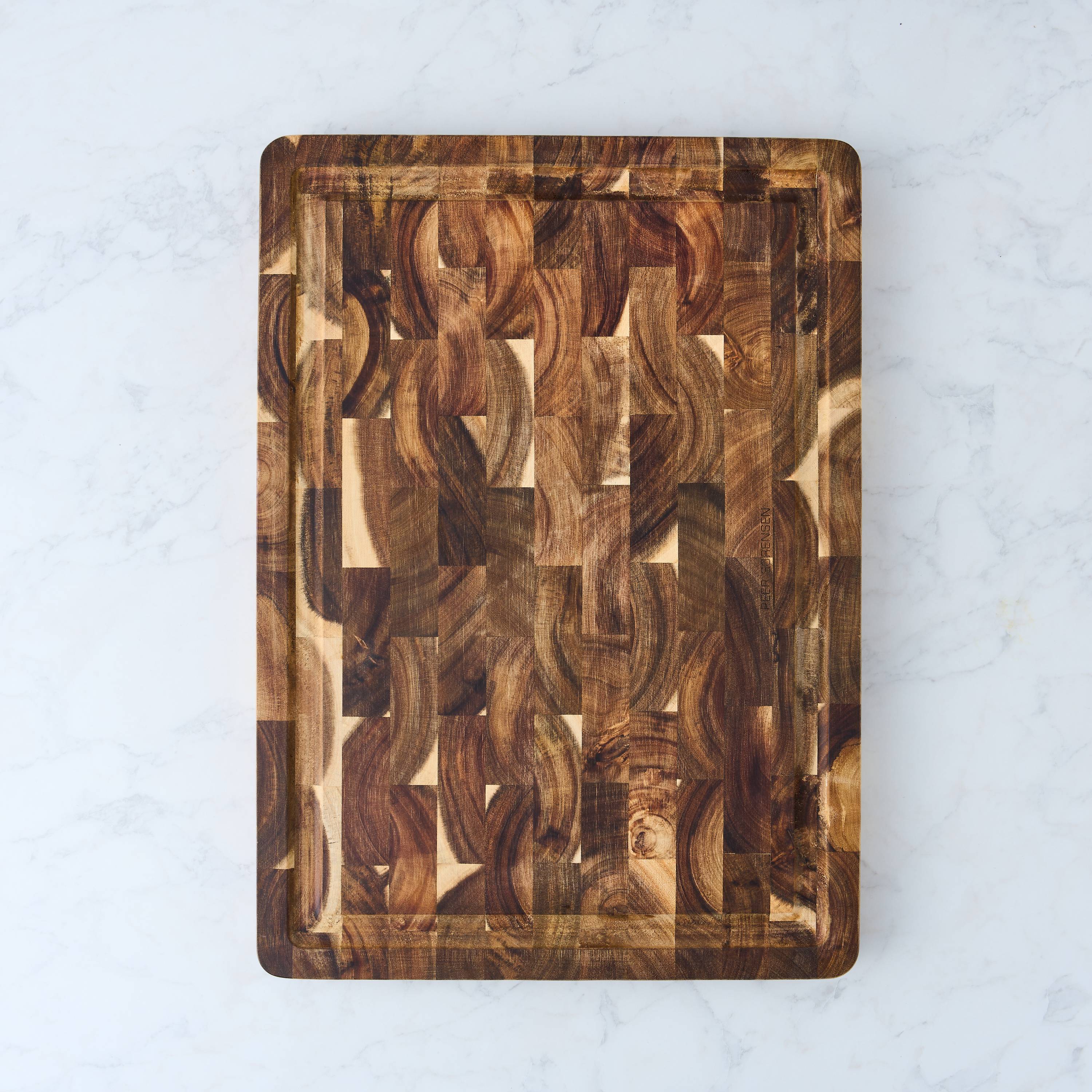 Peer Sorensen End Grain Cutting Board with Juice Groove 50.5x36x3.3cm - Acacia Wood