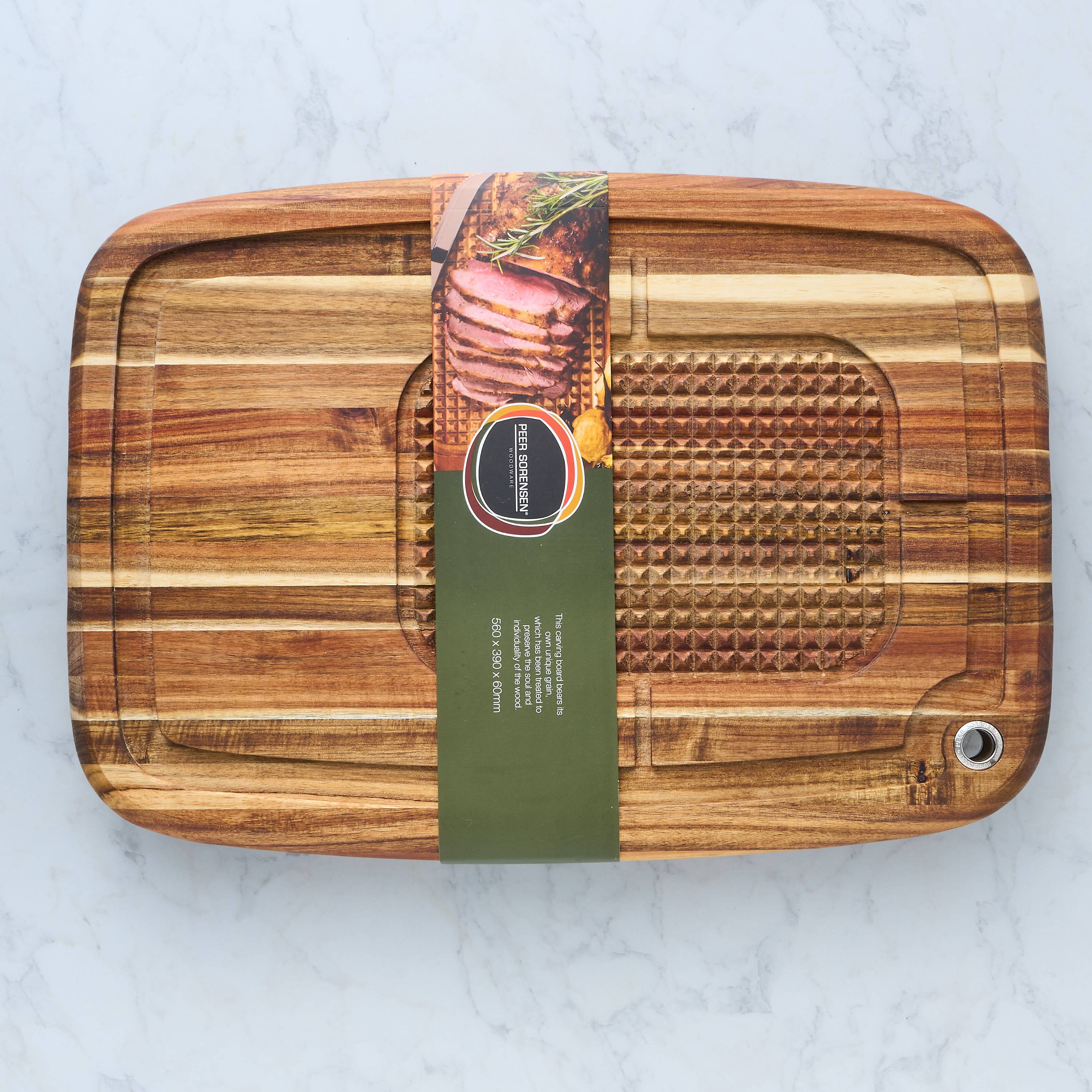 Peer Sorensen Carving Board with Feet 56x39x6cm - Acacia Wood