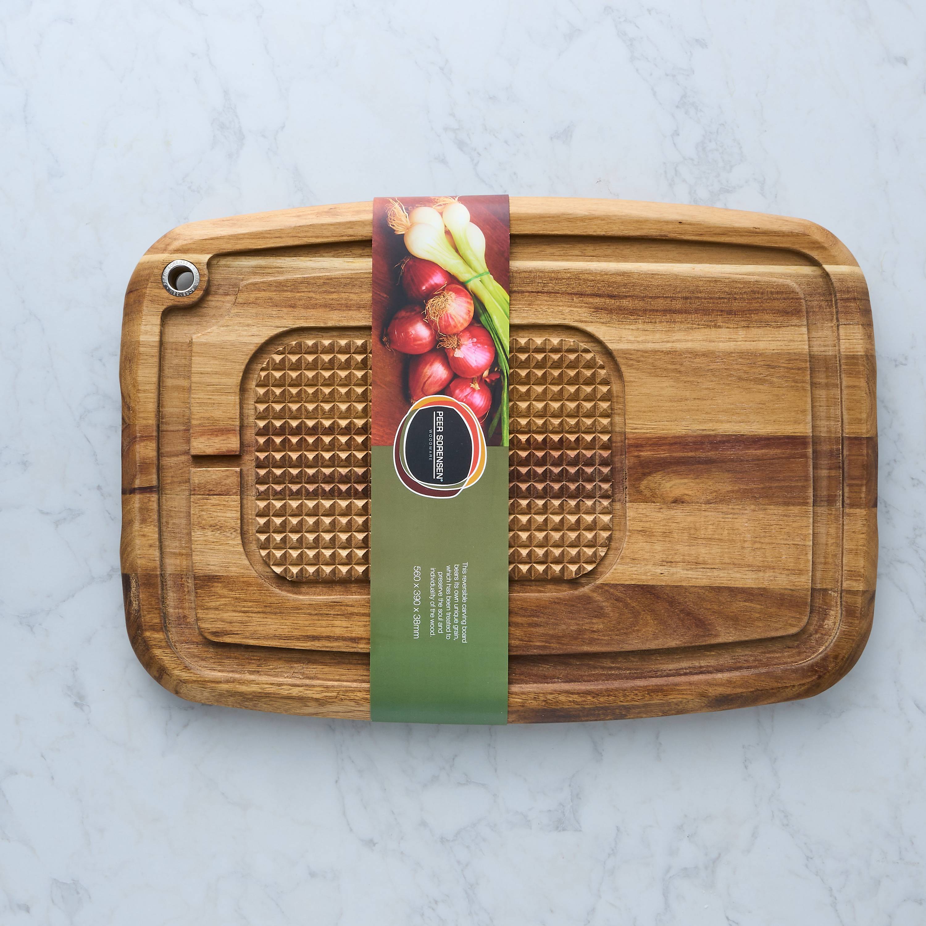 Peer Sorensen Reversible Carving Board 56x39x3.8cm - Acacia Wood