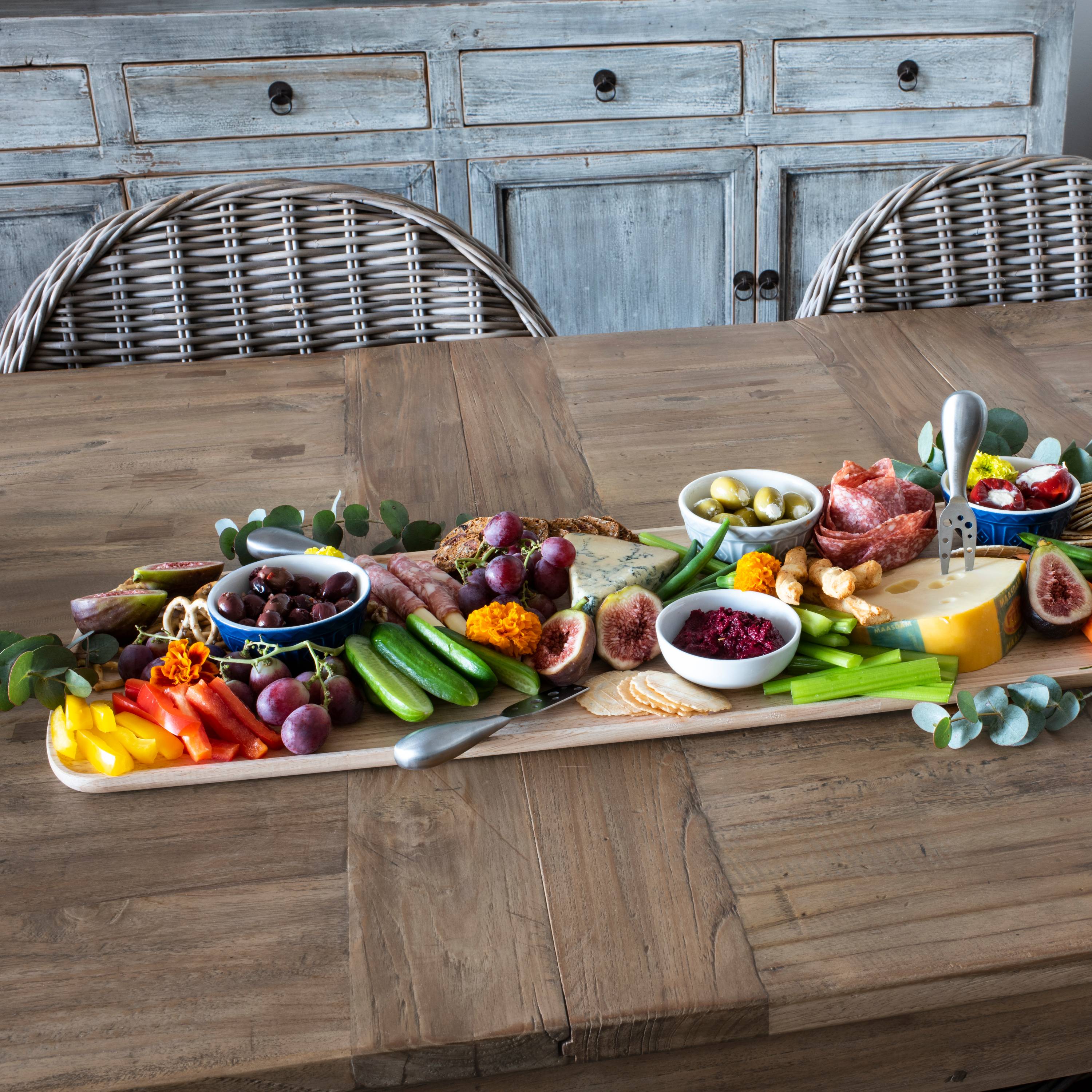 Peer Sorensen Rectangular Serving Platter 100x26x1.5cm - Rubber Wood
