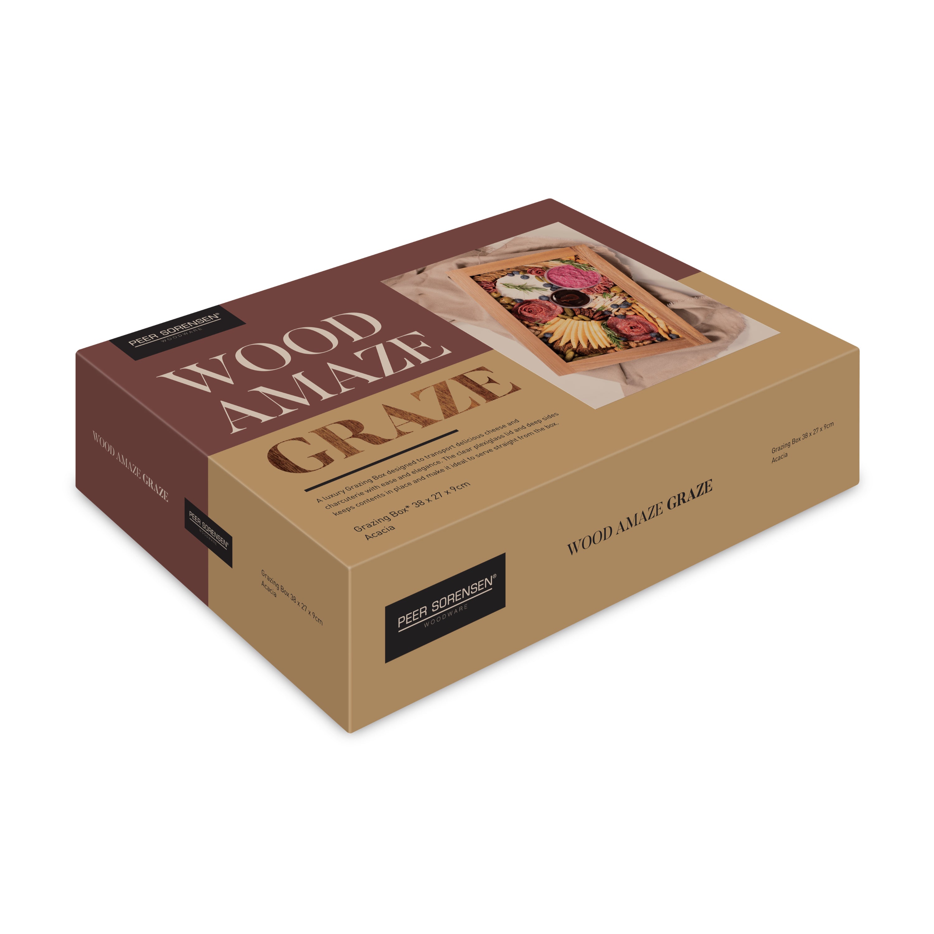 Peer Sorensen Grazing Box 38x27x9cm - Acacia Wood