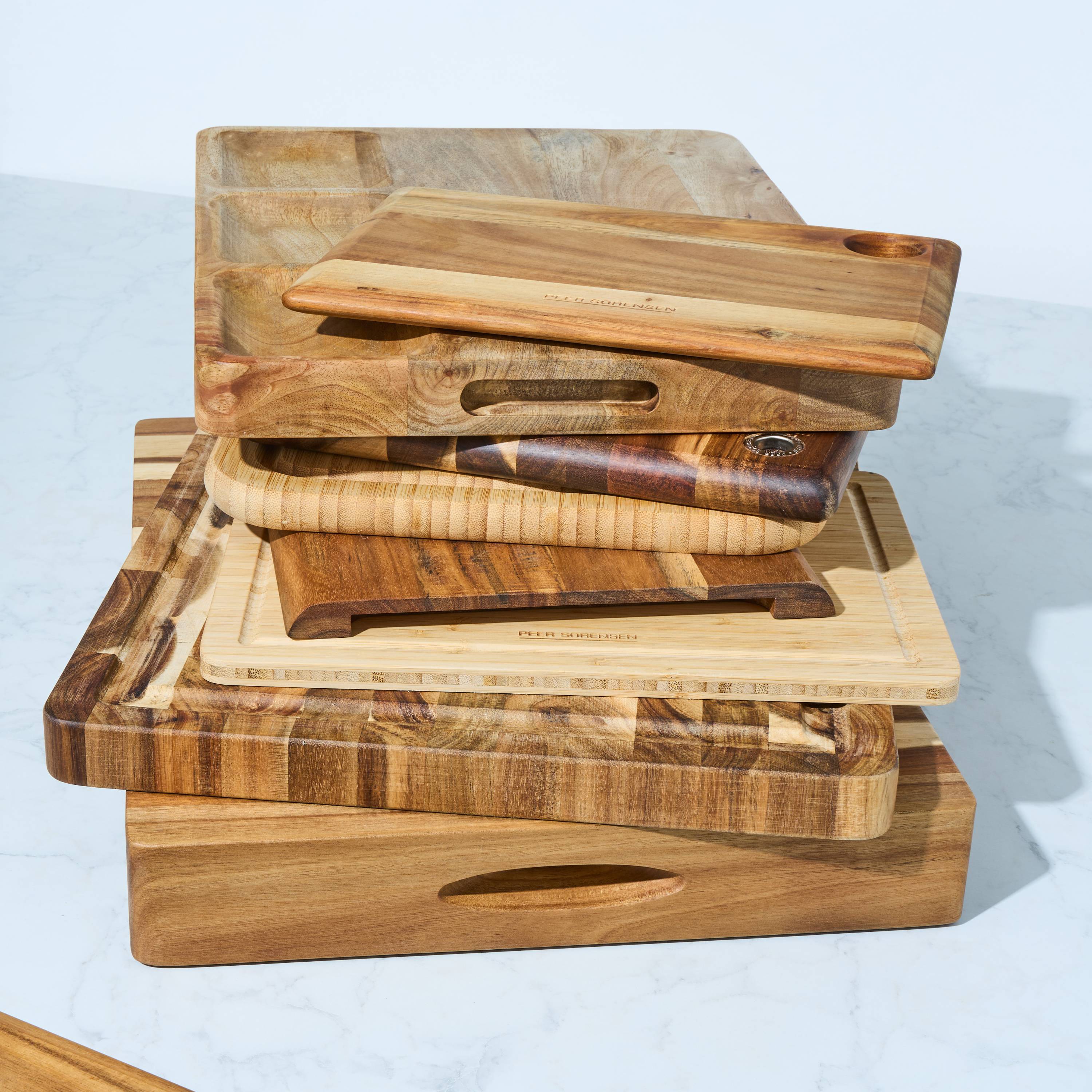 Peer Sorensen Tri-Ply Cutting Board with Juice Groove 33x24x1.2cm - Bamboo