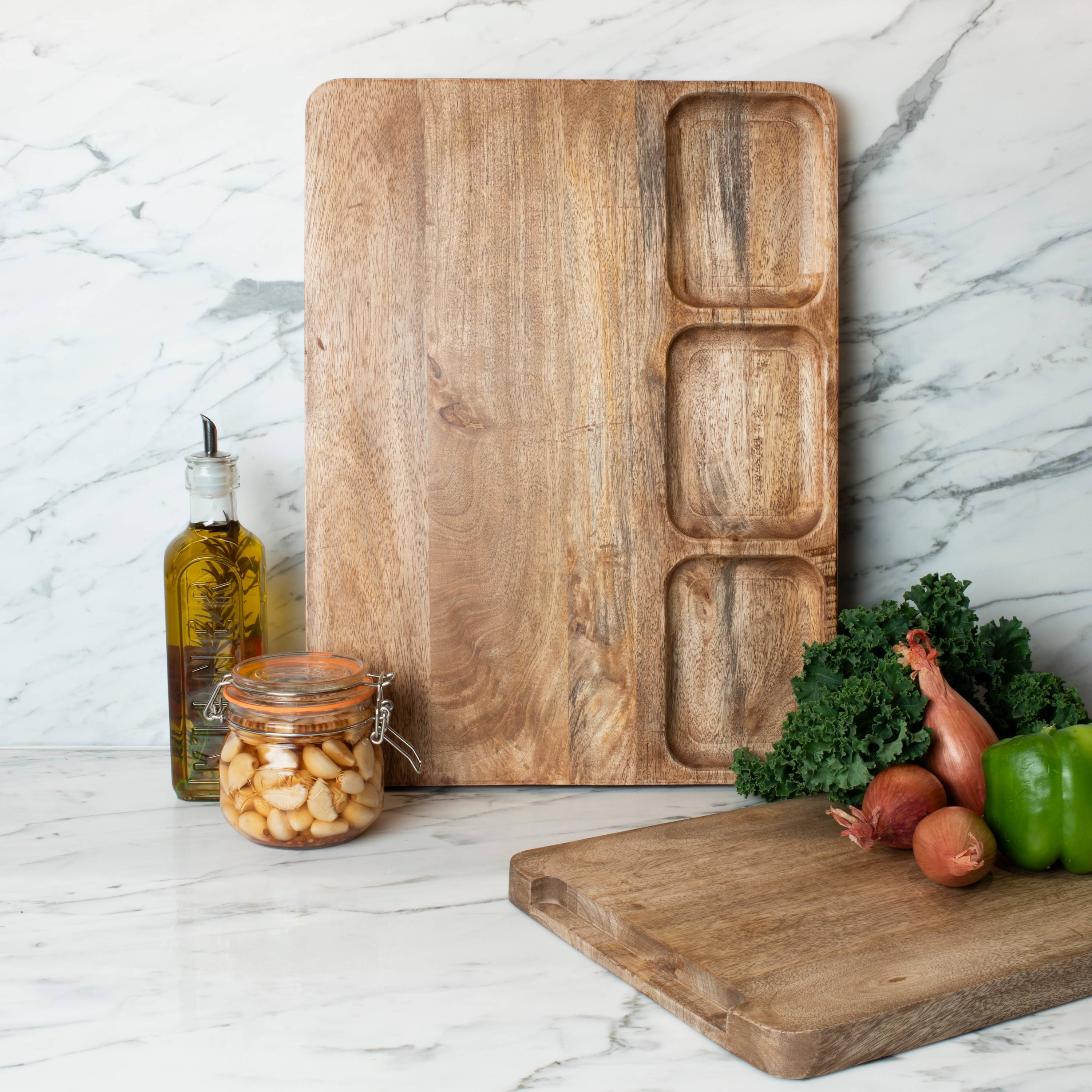 Peer Sorensen Reversible Cutting & Serving Board 50x38x3.6cm - Mango Wood