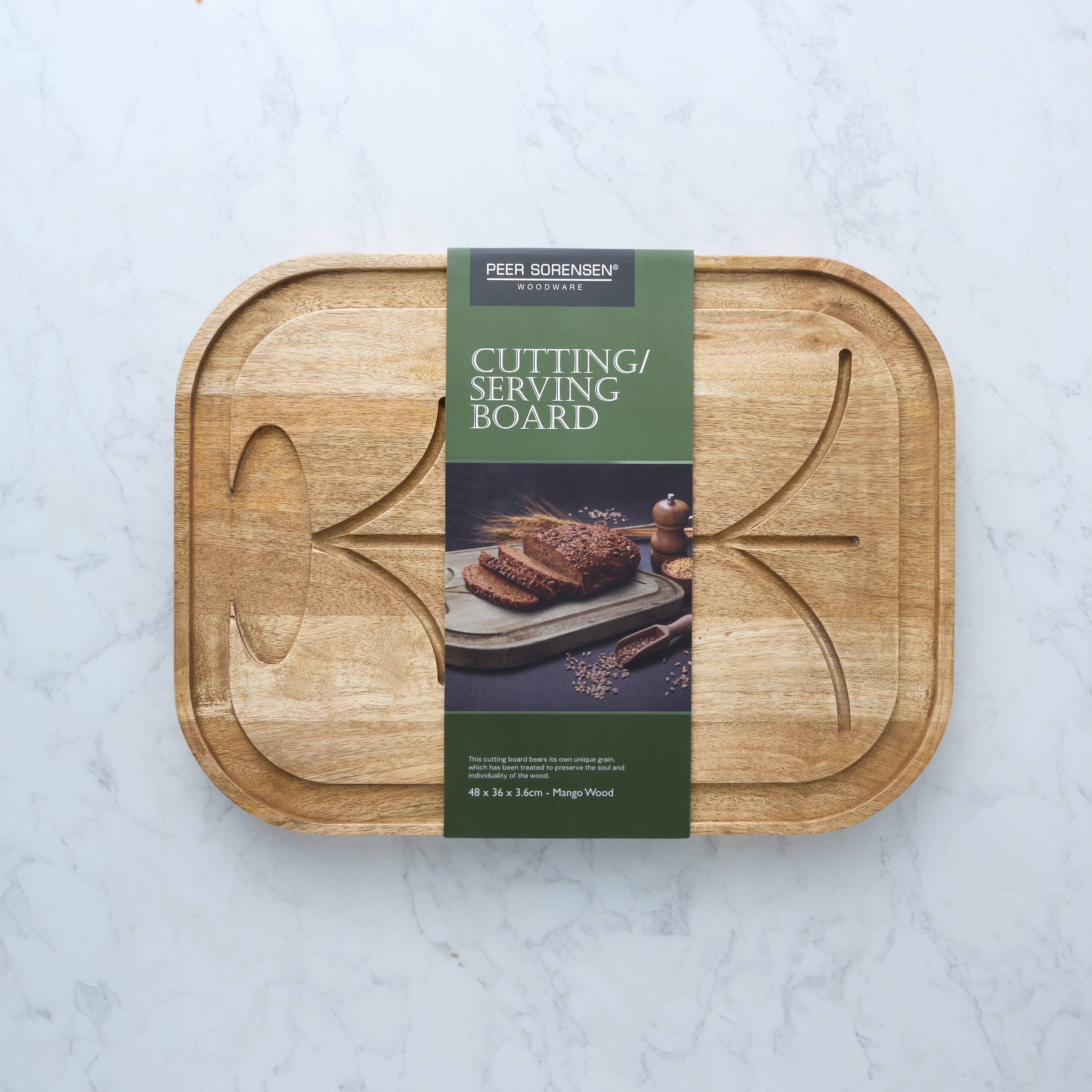 Peer Sorensen Carving Board 48x36x3.6cm - Mango Wood