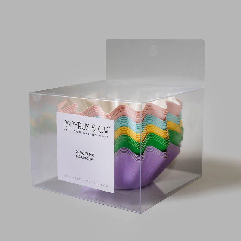 Papyrus Pastel Mix Bloom Baking Cups In PVC Box 25 Pack