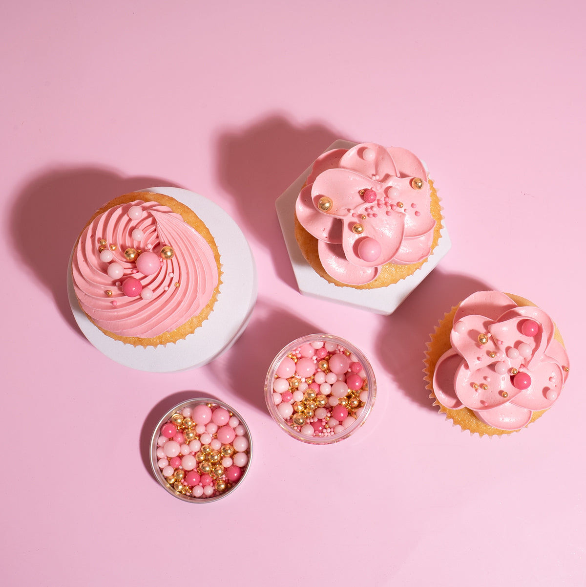 Sprinks Velvet Crunch Sprinkles Pink 70g