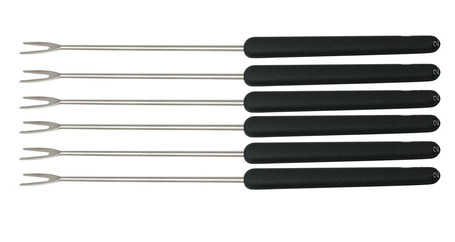 Swissmar Fondue Meat Fondue Forks Set Of 6 - Black