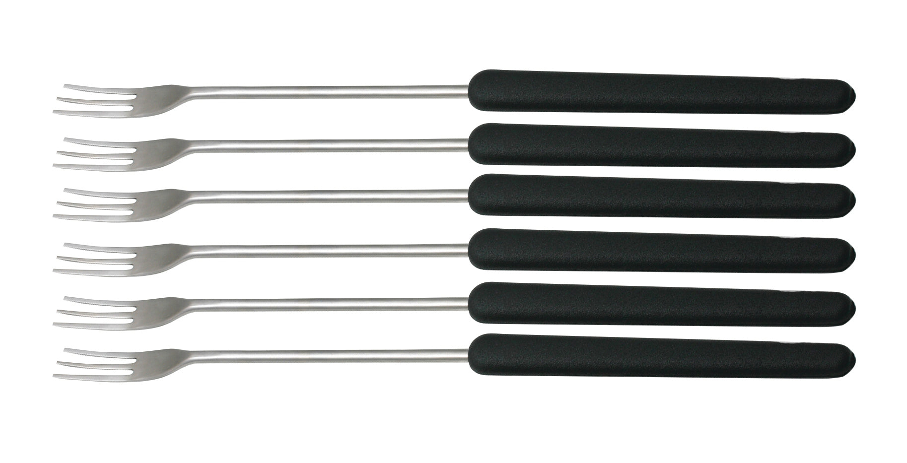 Swissmar Fondue Cheese Fondue Forks Set Of 6 - Black