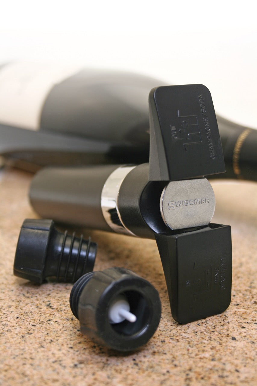 Swissmar Epivac Dual Wine And Champagne Pump Set - Black