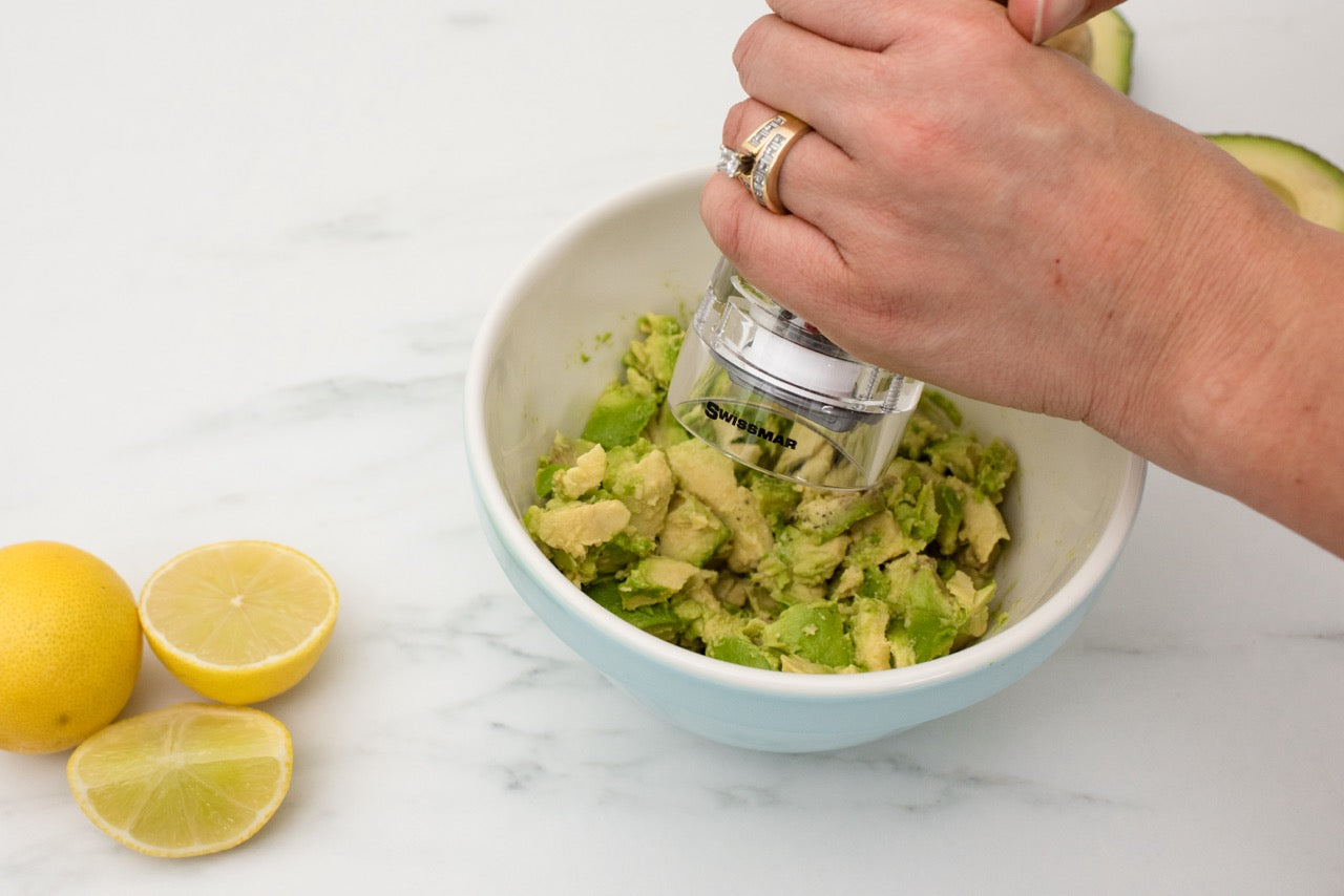 Swissmar Andrea Salt Mill 15cm/6in Wht Grn Top