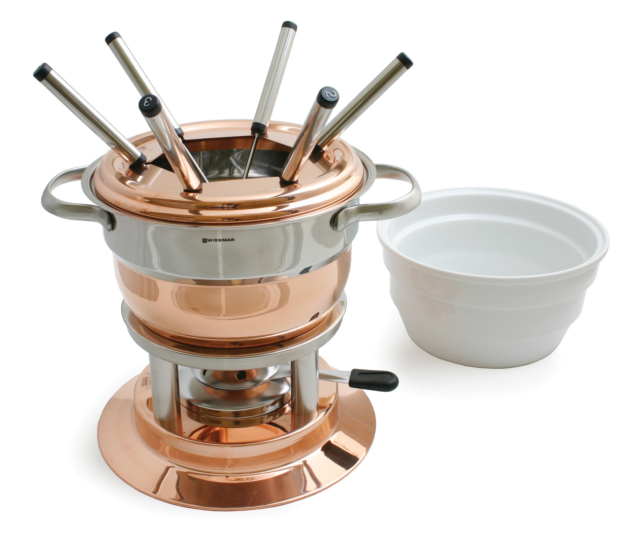 Swissmar Fondue Lausanne 11 Piece Copper Fondue Set