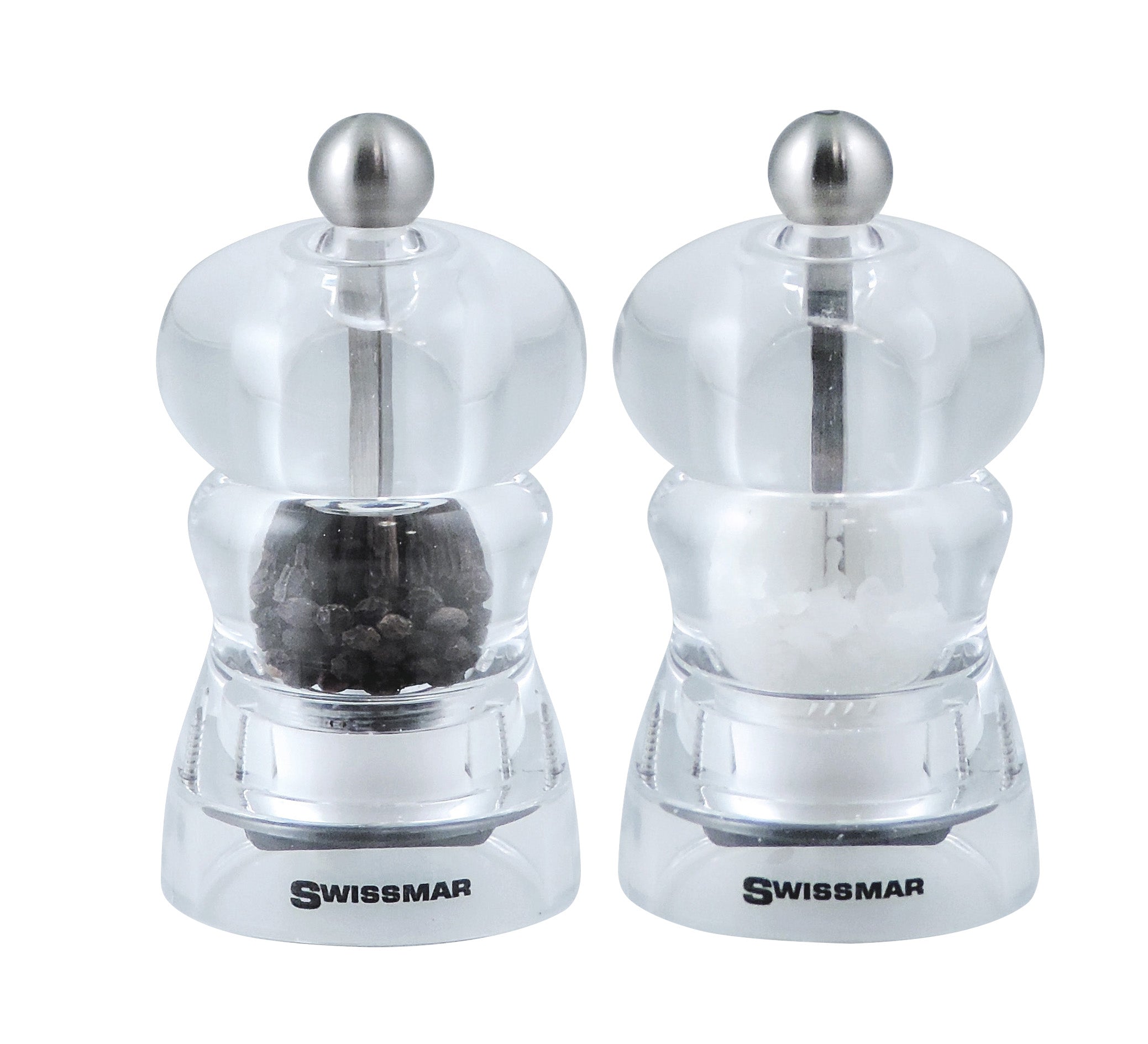 Swissmar Alice Salt And Pepper Mill Set 10cm/4in - Acrylic