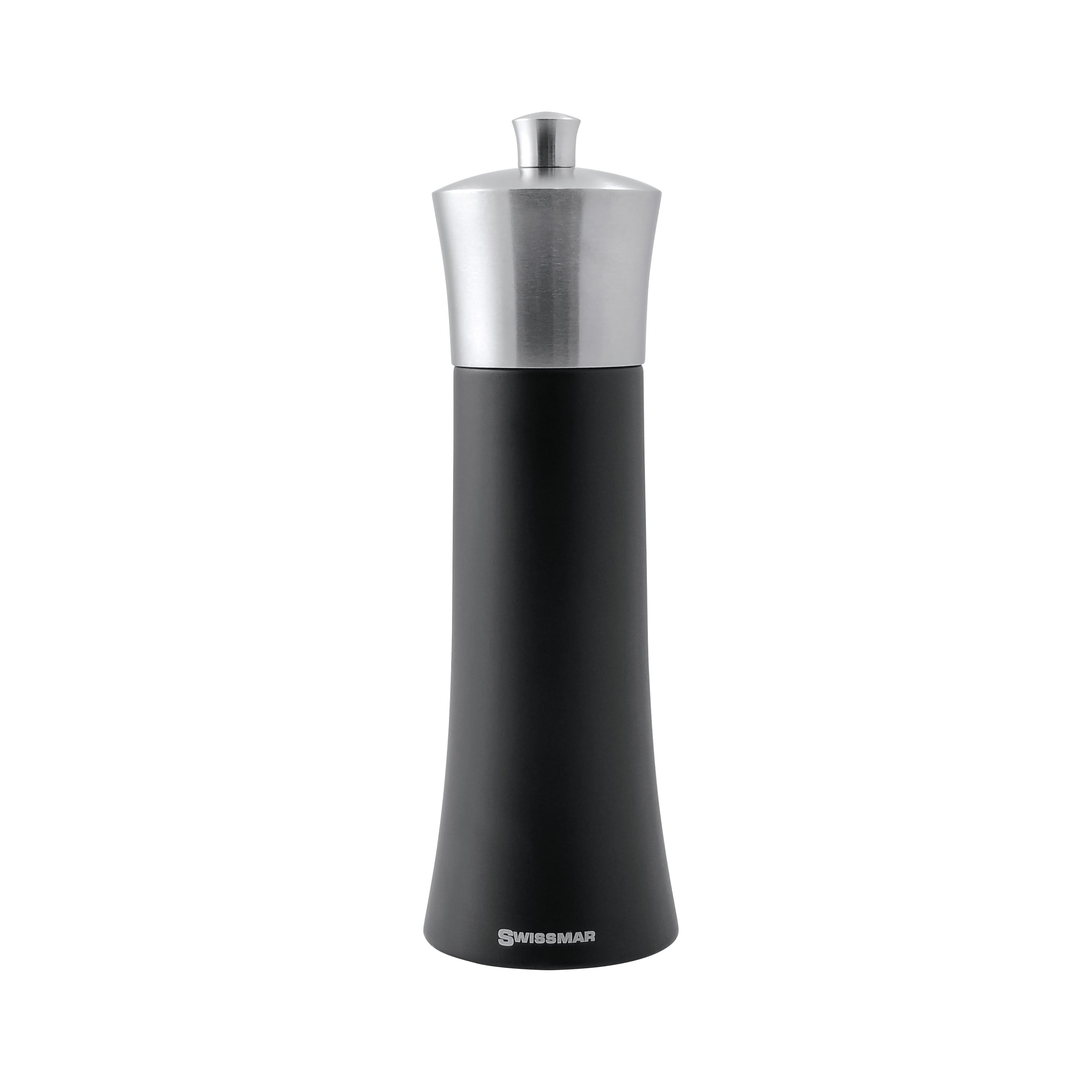 Swissmar Torre Pepper Mill 20cm/8in - Black Matte And Ss