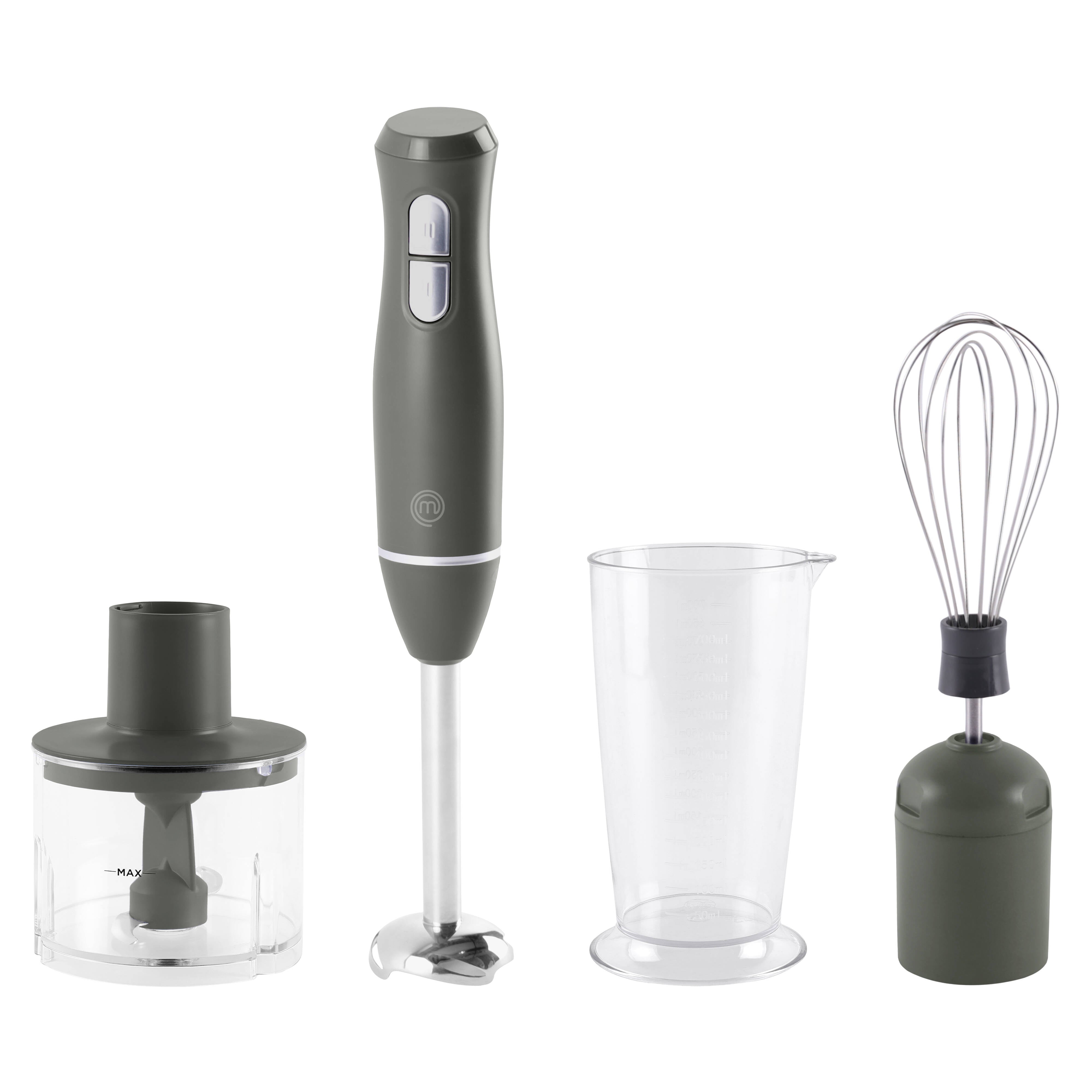 MasterChef Sage Stick Blender Set Sage & Stainless Steel