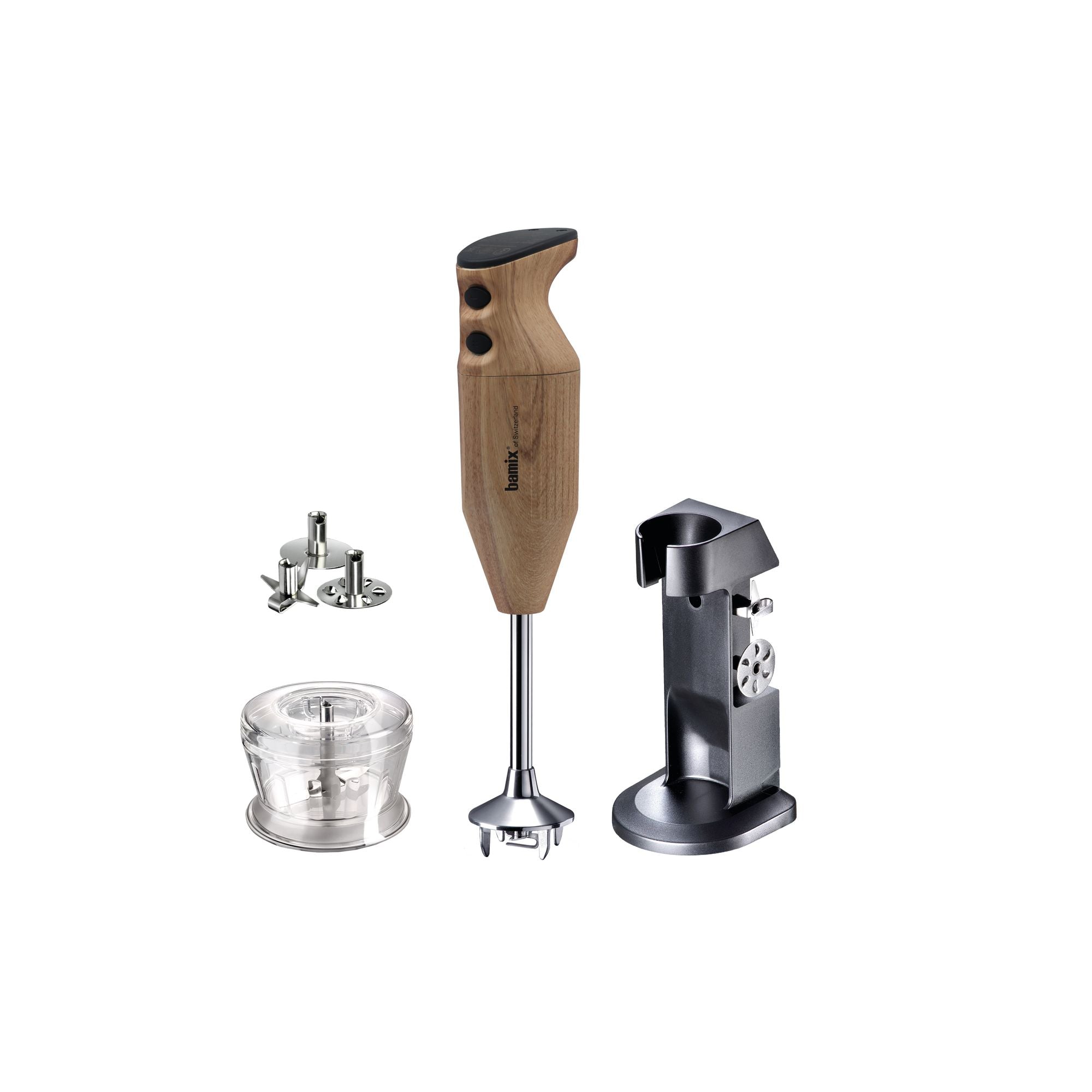 Bamix Deluxe 200W Immersion Blender - Walnut