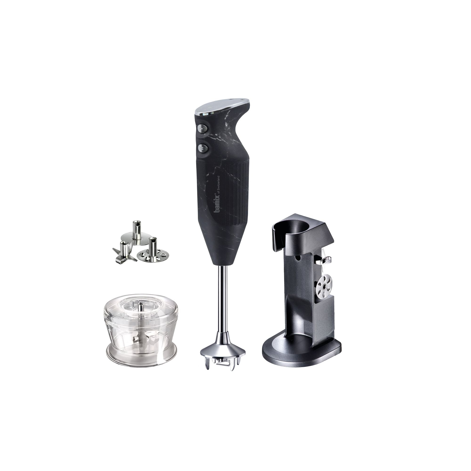 Bamix Deluxe 200W Immersion Blender - Black Marble