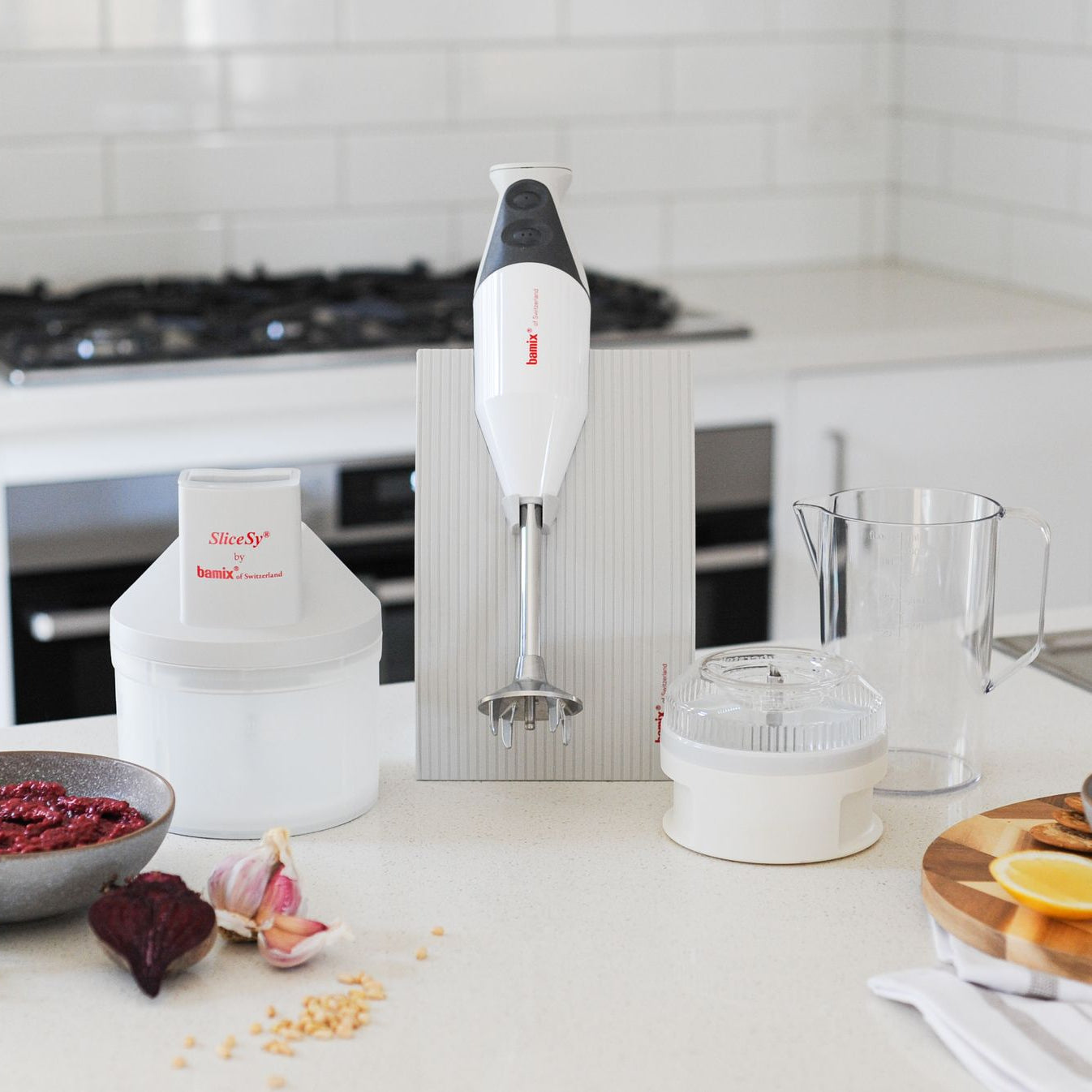 Bamix SwissLine Superbox 200W Immersion Blender - Light Grey