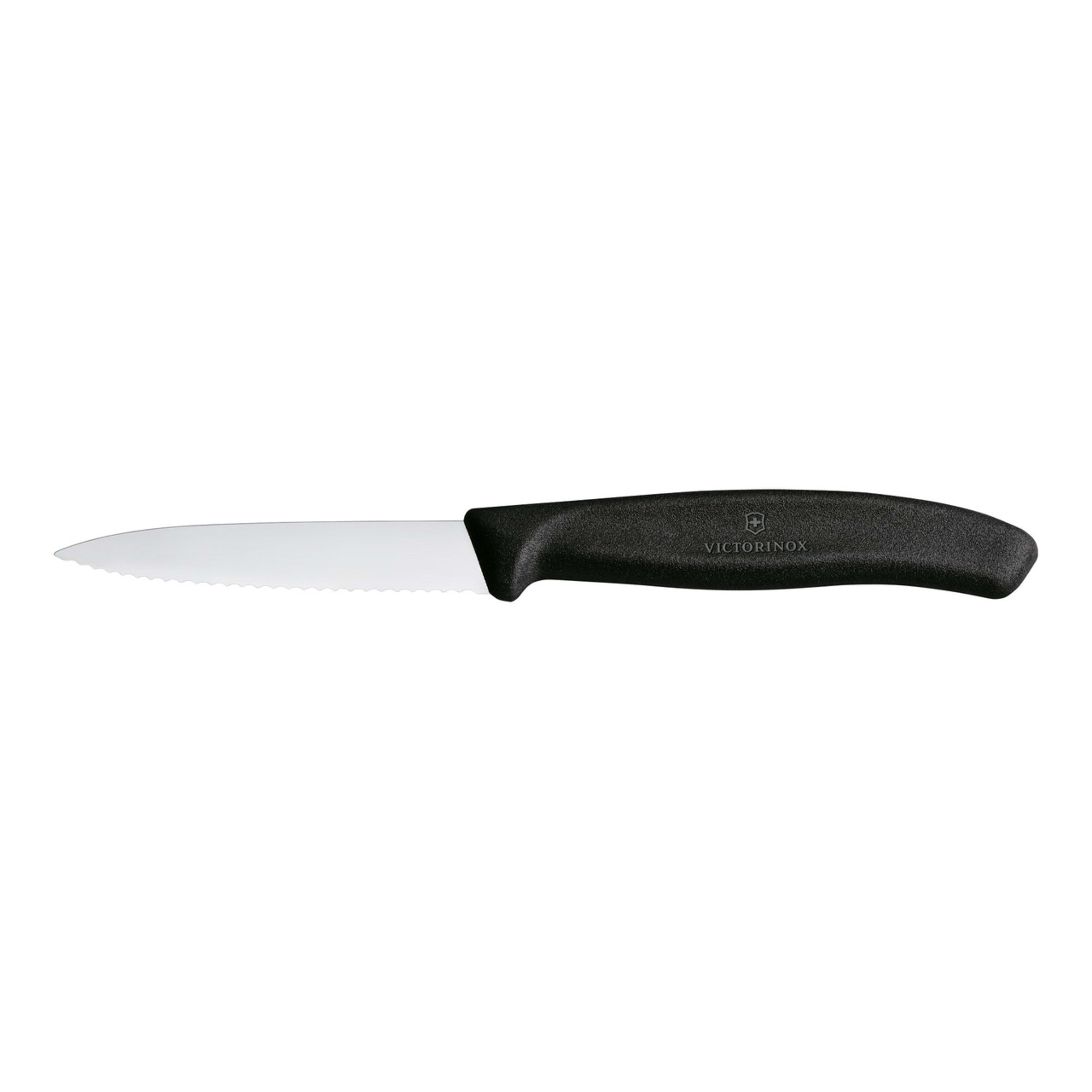 Victorinox Paring Knife Wavy 8cm - Black