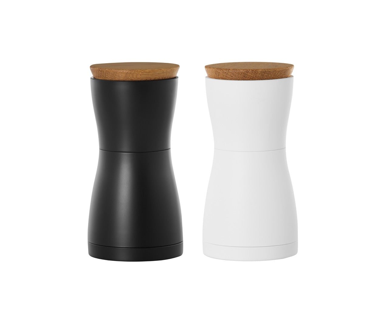AdHoc Twin Salt & Pepper Mill Gift Set 13.3cm - White/Black