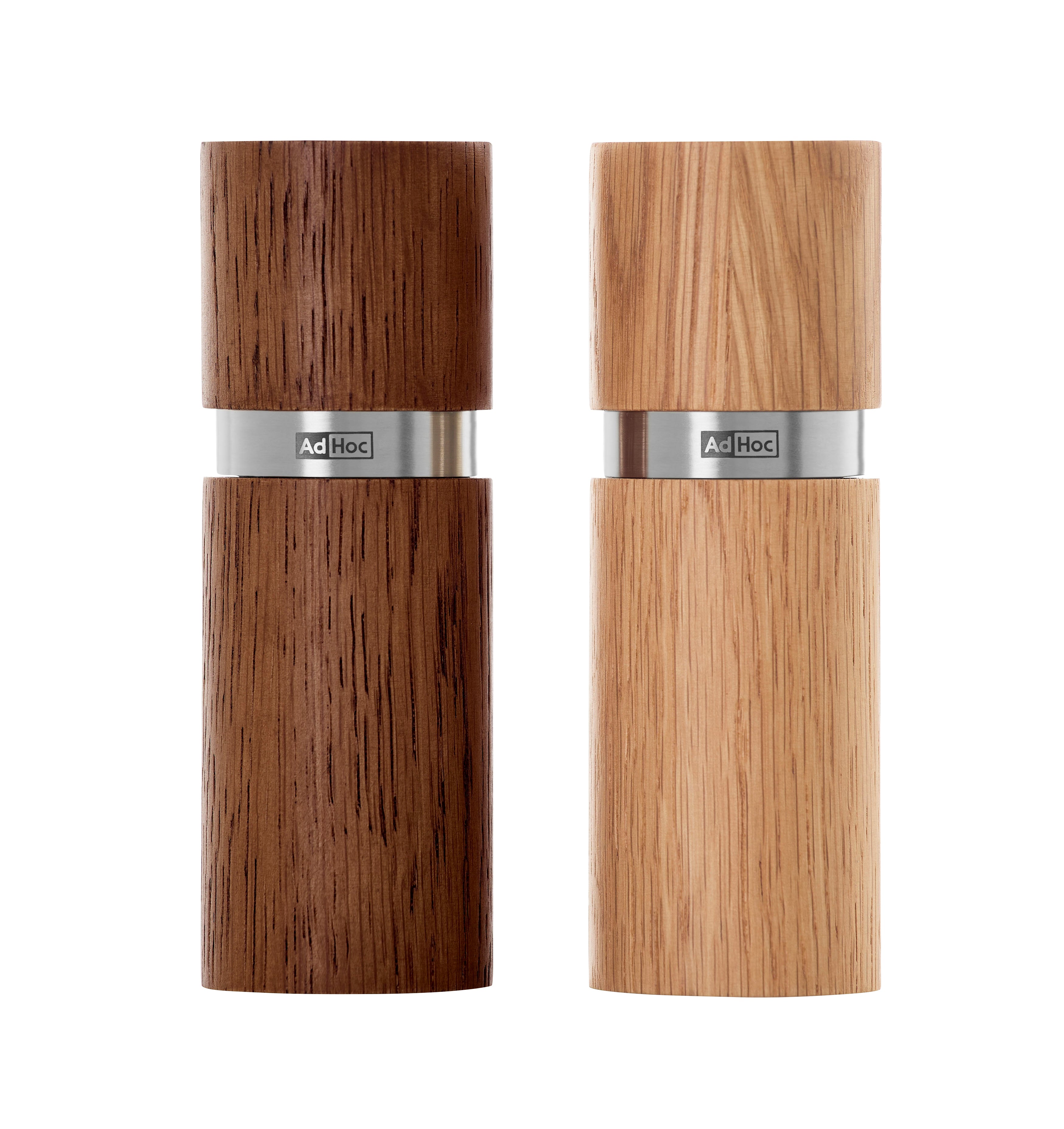 AdHoc Textura Dark Salt & Pepper Mill Set - 13cm