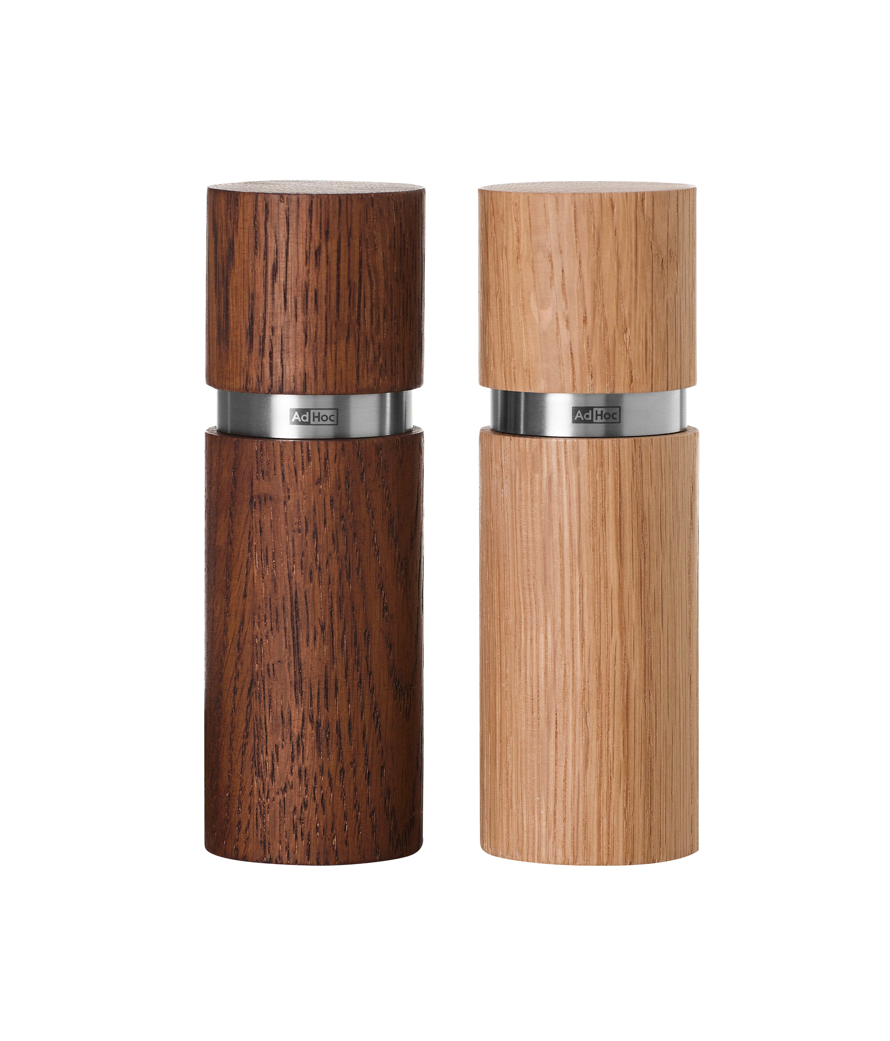 AdHoc Textura Dark Salt & Pepper Mill Set - 15cm