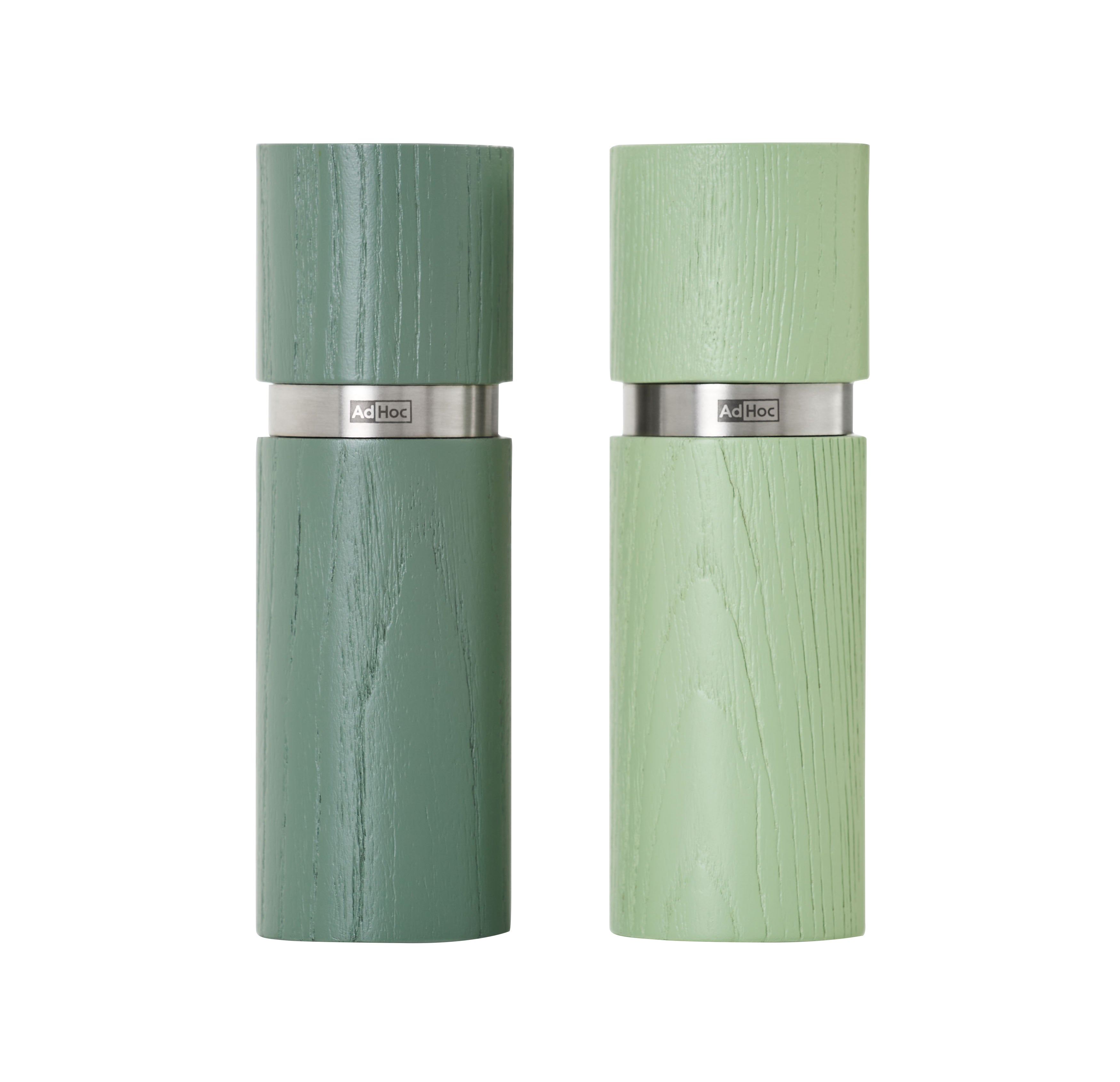 AdHoc Textura Green Salt & Pepper Mill Set - 15cm