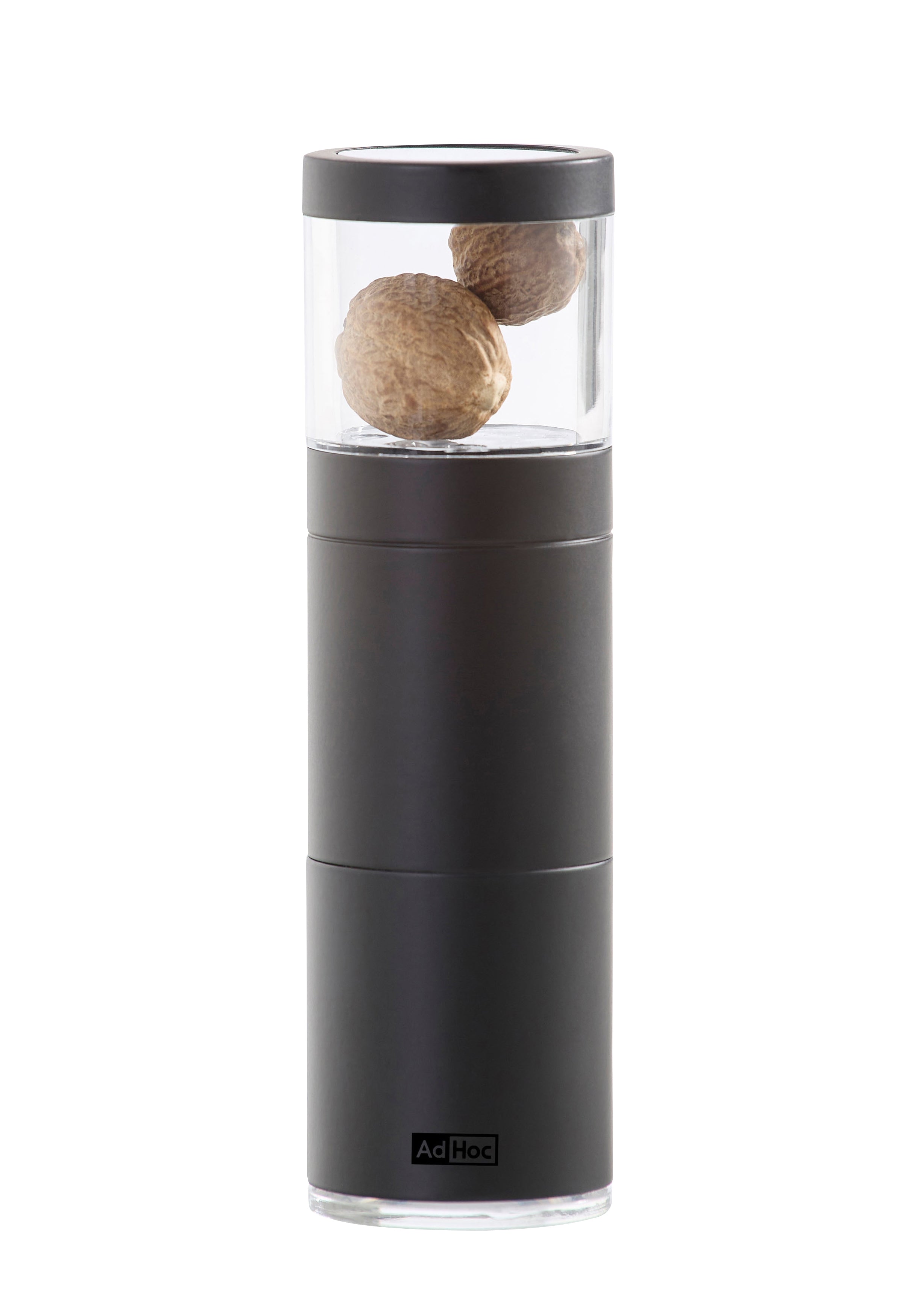 AdHoc Muskatino Black Nutmeg Mill and Grinder - 12.5cm