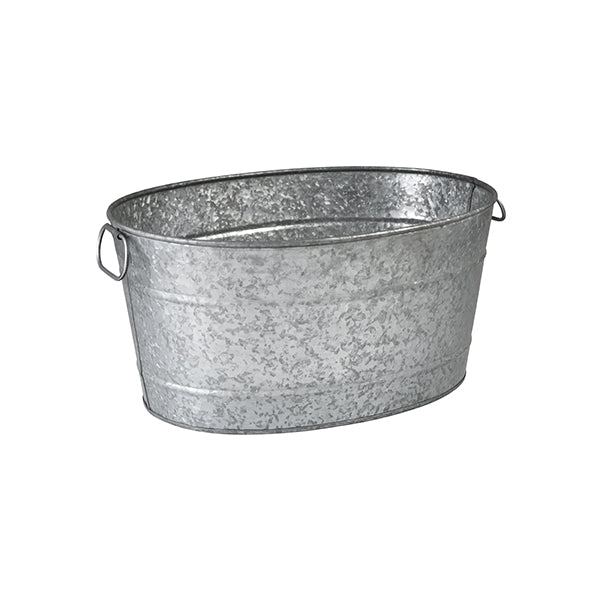 Moda Oval Beverage Tub - Galvanised (460x355x220mm)