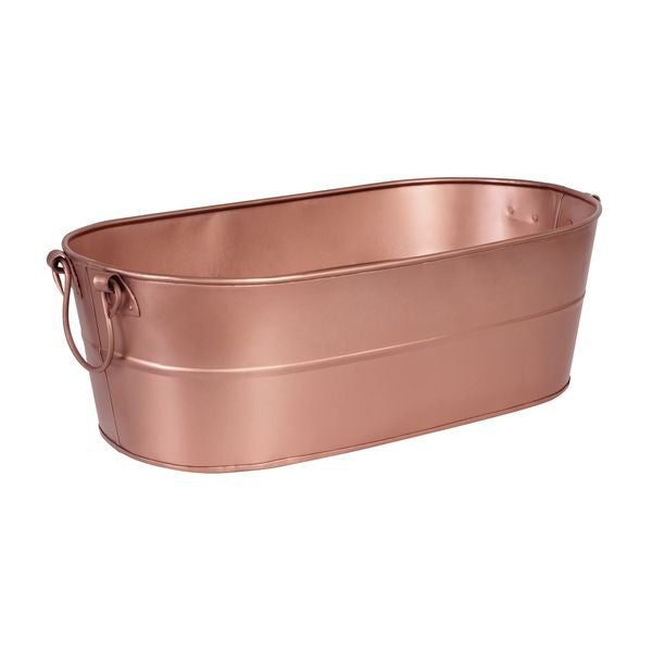 Moda Oval Beverage Tub - Satin Copper (530x290x170mm)