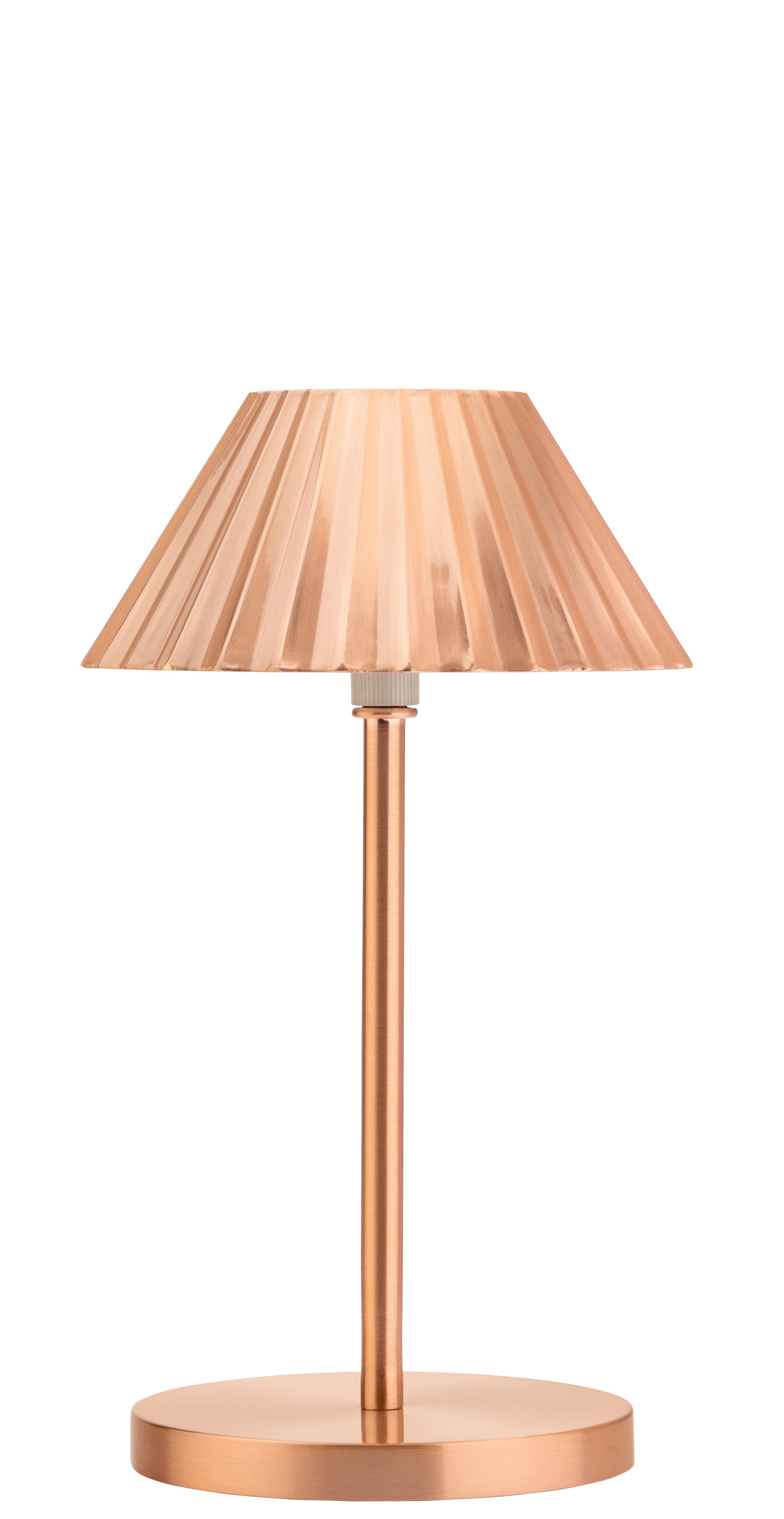 Utopia Aruba Brushed Copper LED Cordless Lamp 230mm