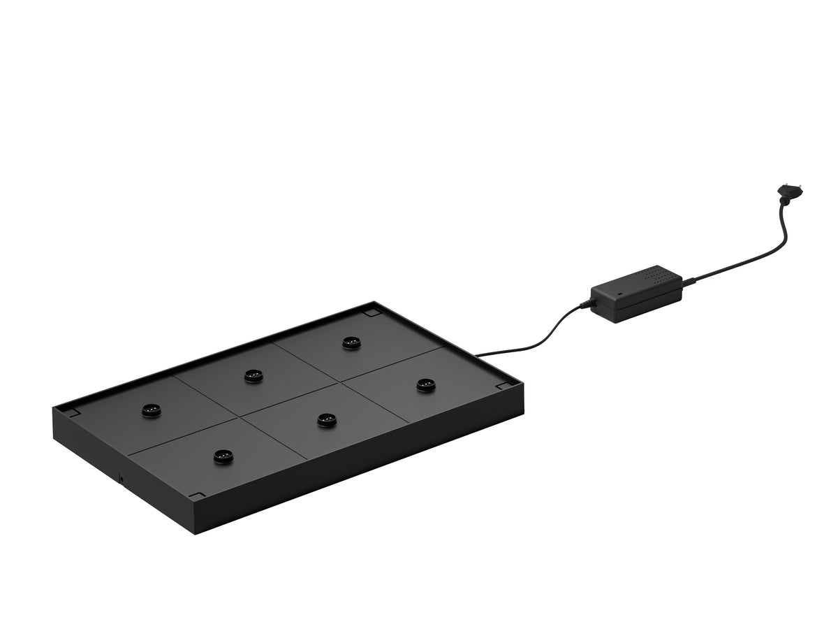 Lampa Multiple Contact Charging Shelf - Suits 6 Lamps (Black)
