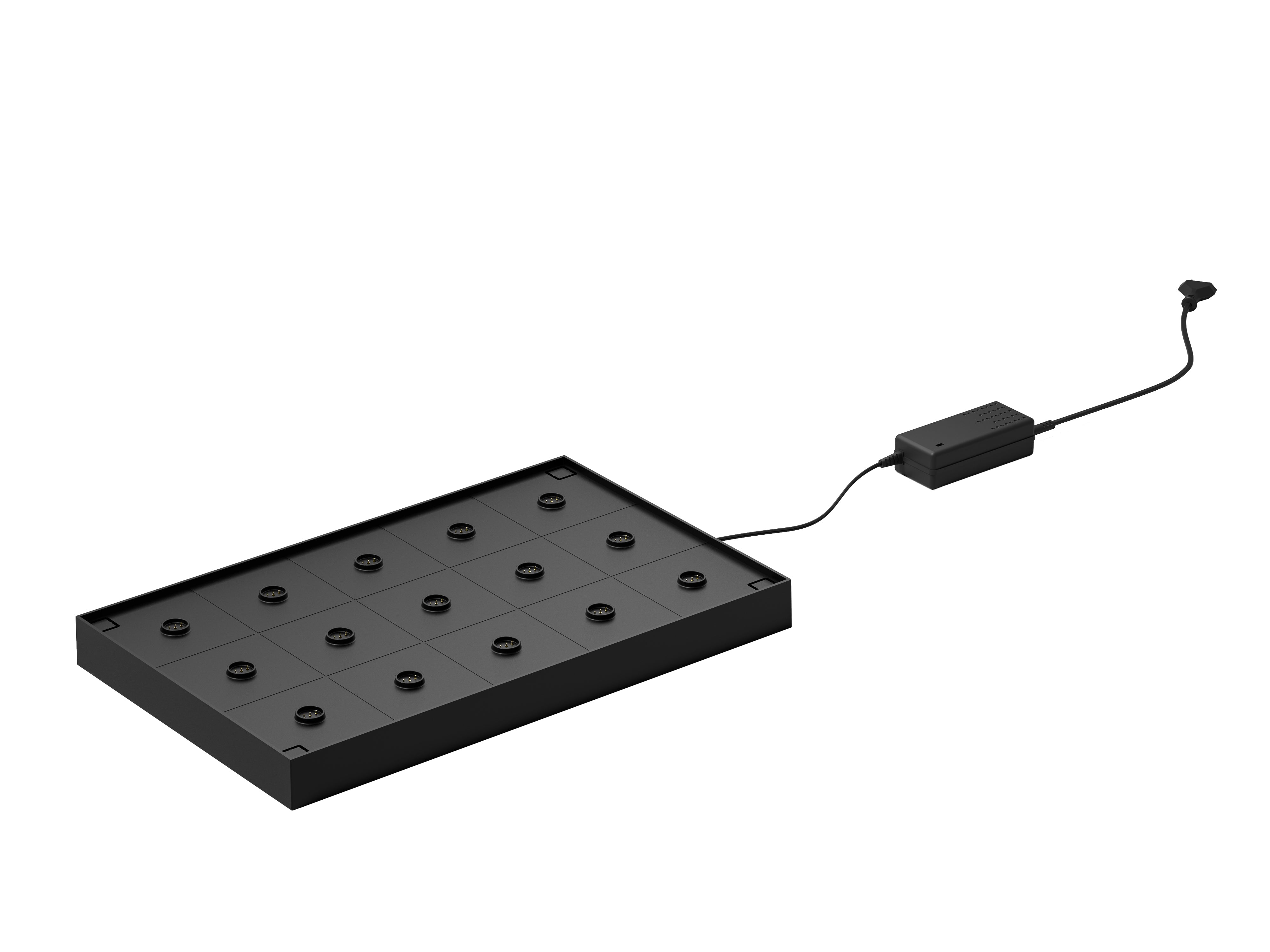 Lampa Multiple Contact Charging Shelf - Suits 15 Micro Lamps (Black)