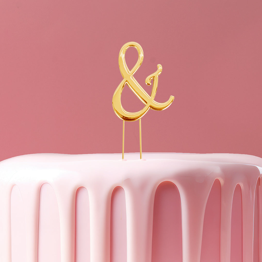 Sugar Crafty Cake Topper Symbol Gold 7cm